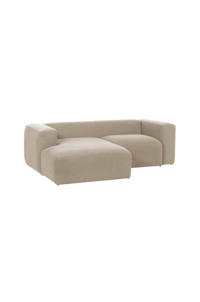 BLOK soffa 2-sits – divan vänster Beige