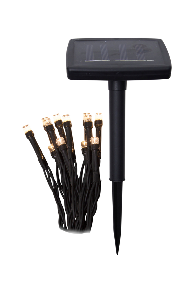 Bassis LED solar string lights, 10 m long