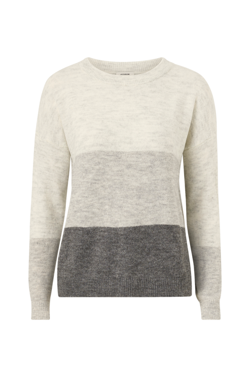 Jacqueline de Yong Trøje jdyGadot L/S Pullover Knt - Grå - Striktrøjer Jacqueline de Yong Trøje jdyGadot L/S Pullover Knt - Grå - Striktrøjer