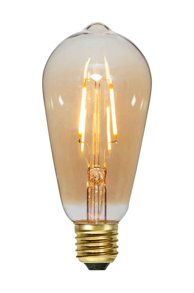 LED-pære E27 ST64 Plain Amber