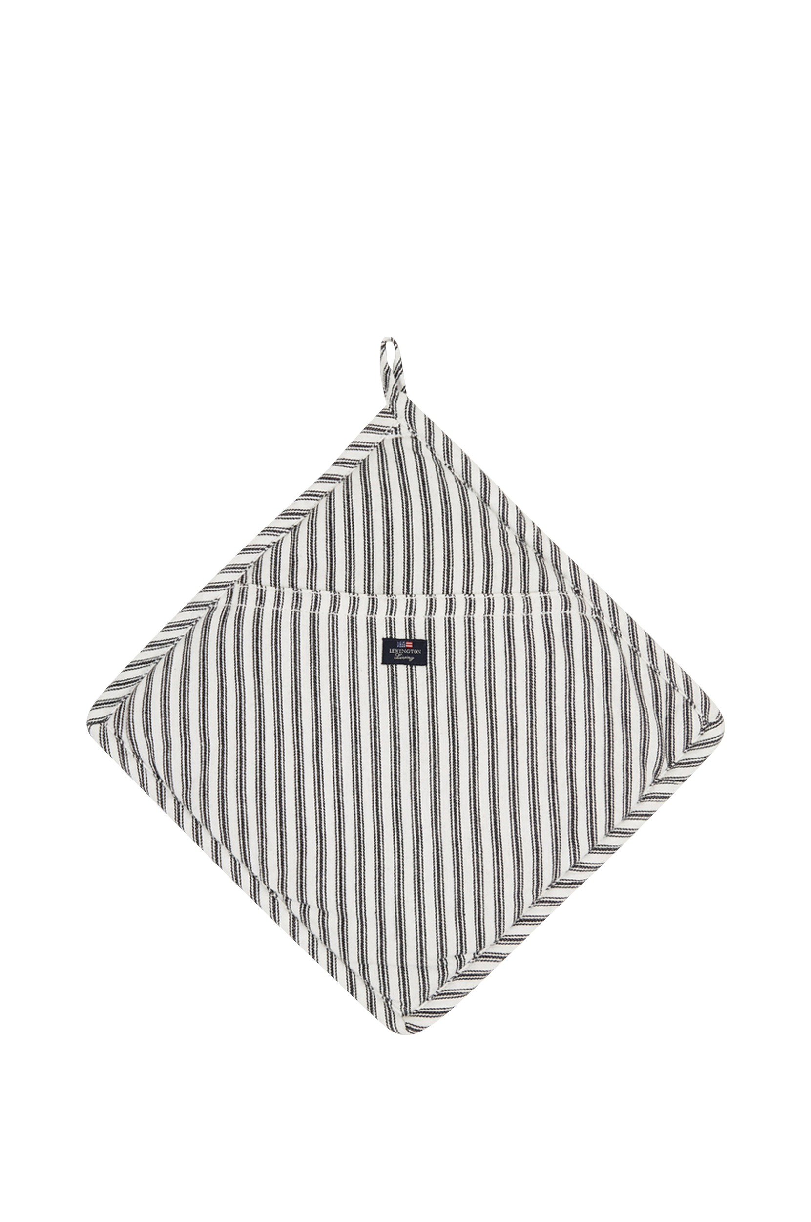 Lexington - Grytlapp Icons Cotton Herringbone Striped Potholder - Svart - ONE SIZE