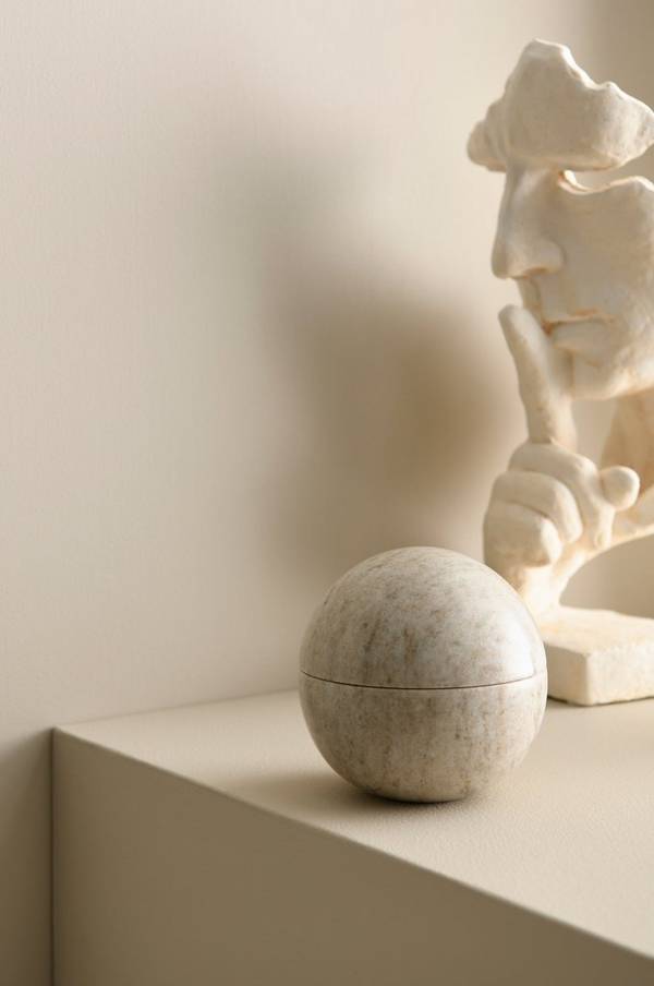 Bilde av Skål med lokk Boel i marmor - 30151
