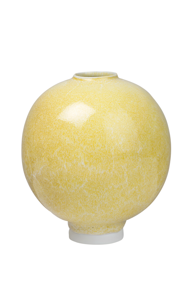 Kähler - 17cm Yellow Ocher Unico Vase - yellow - Yellow/Yellow