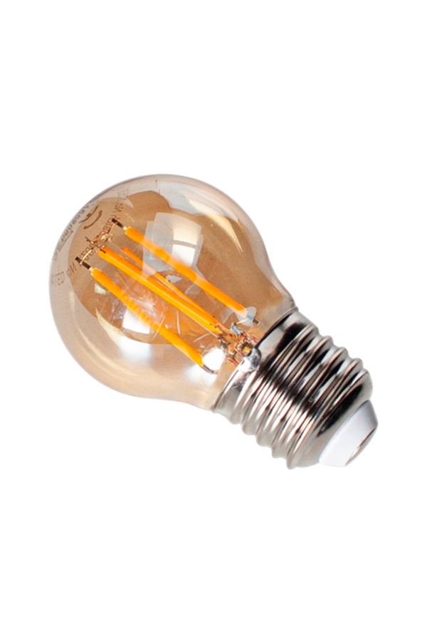 Bilde av Filament dekorpære LED-dimbar kule E27 4 W Ø 45mm rav - 30151
