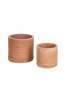 Kave Home Kruka Karlina, set om 2 Terracotta 33 35