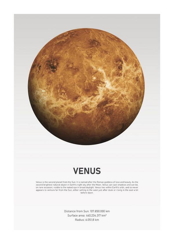Bilde av Poster Venus Light - 1
