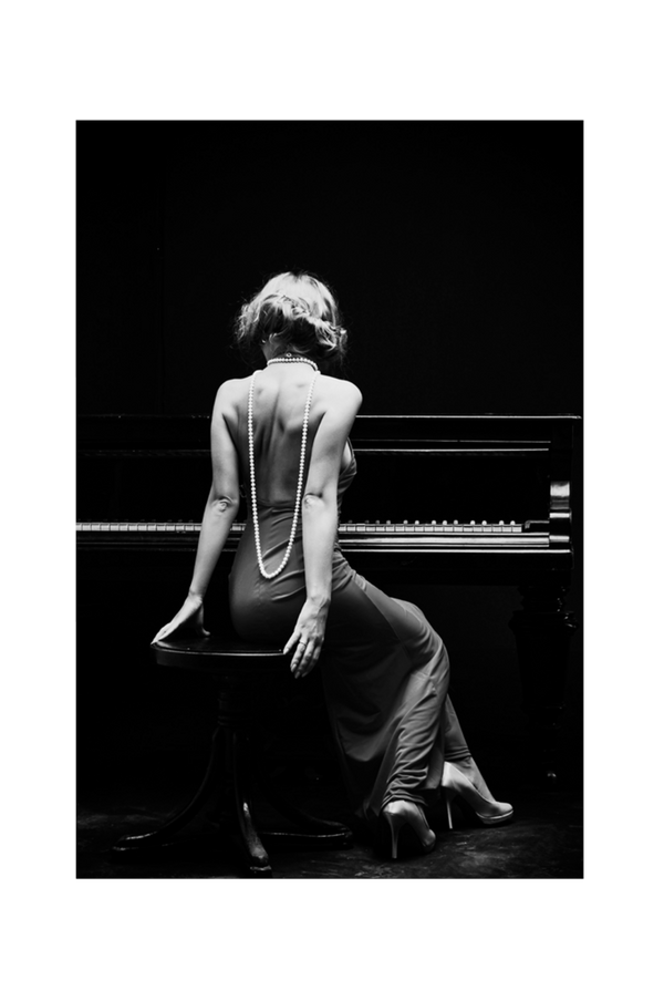 Bilde av Poster Piano Lady - 1
