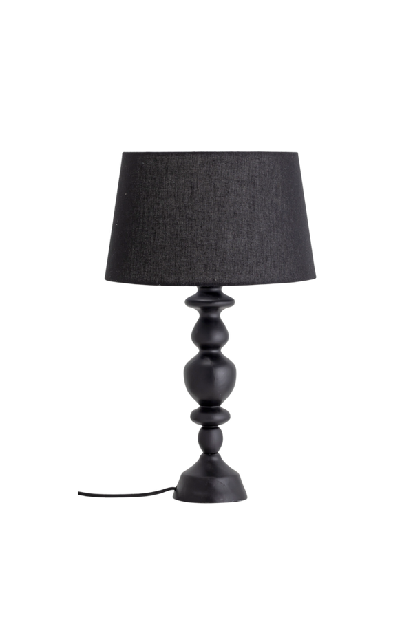 Bilde av Table lamp, Black, Rubberwood - 30151
