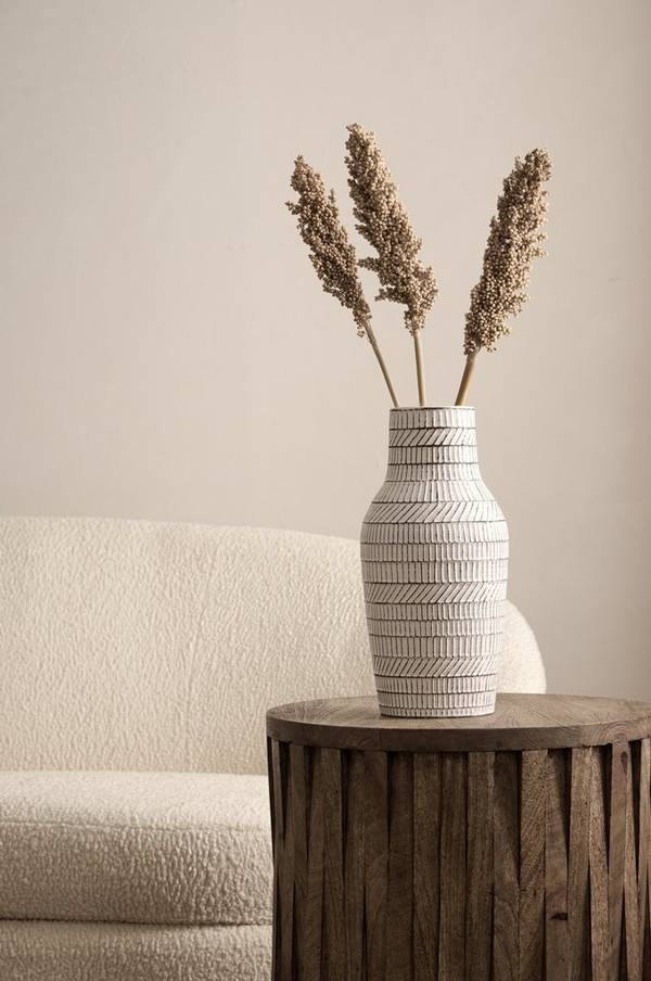 Bilde av Vase Cream High høyde 34,5 cm - 1
