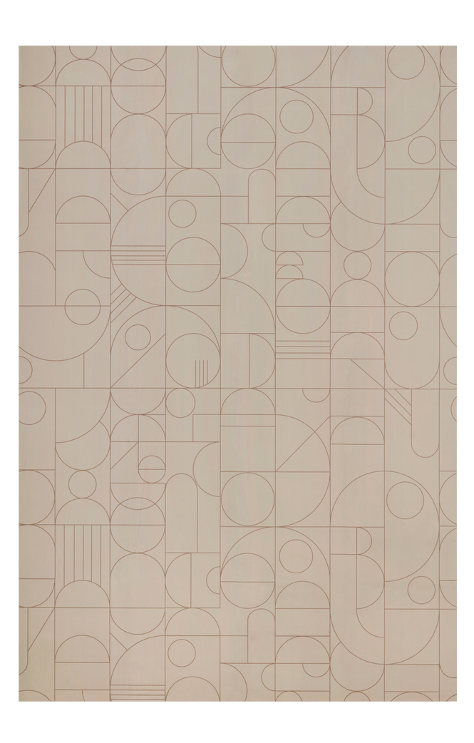 Wallpaper by ellos Tapetprøve Lines Geomatric Beige
