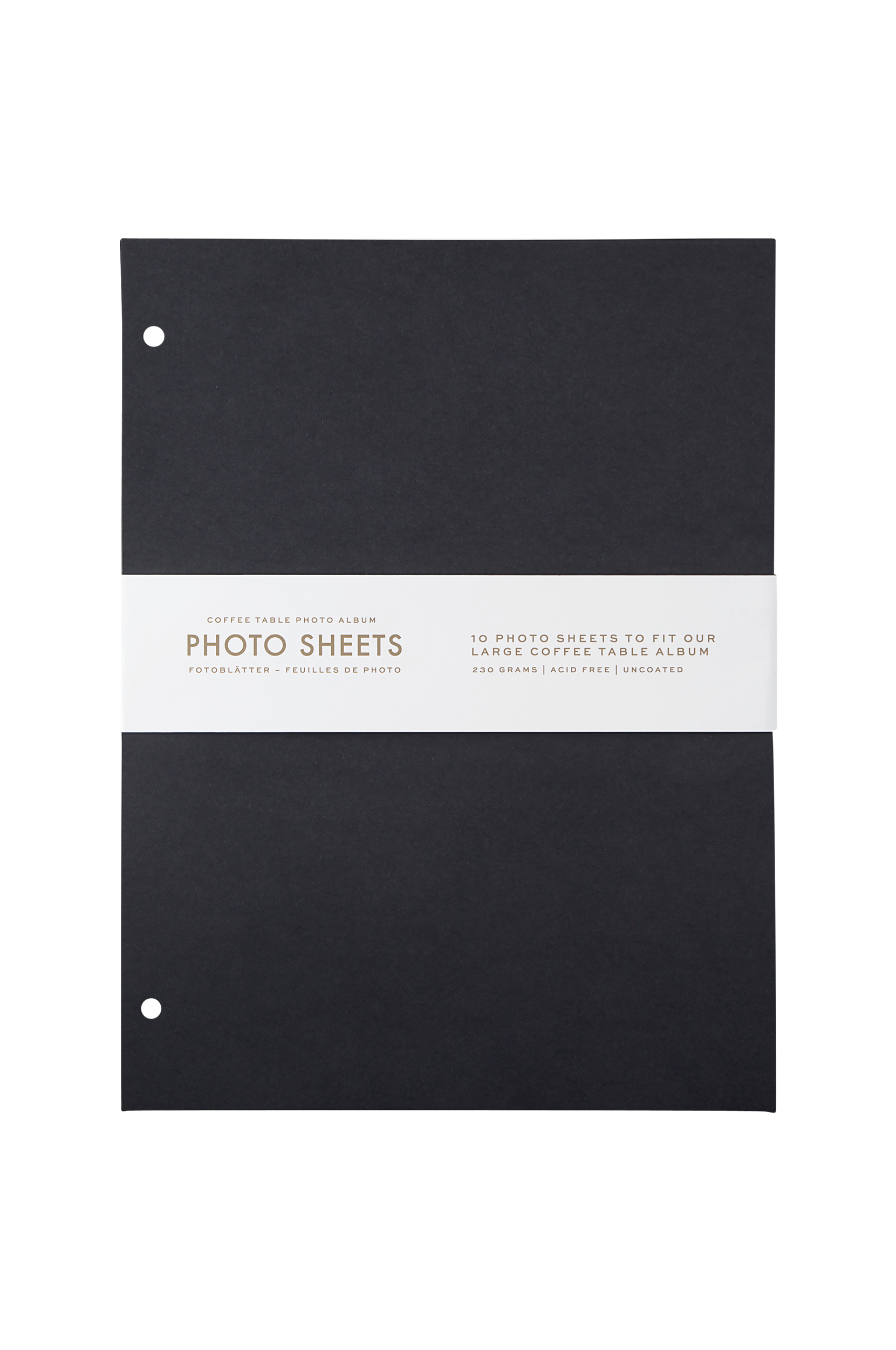 PRINTWORKS - Fotopapper - 10 extra blad (Large), 21x28 cm - Svart