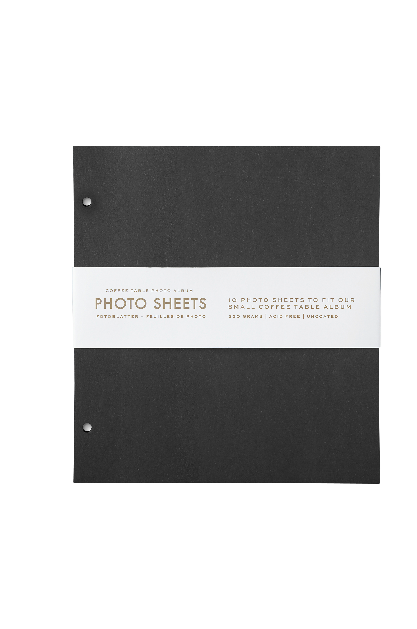 PRINTWORKS - Fotopapper - 10 extra blad (Small), 19x21 cm - Svart