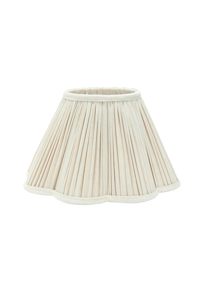 Toppringskärm Siv Plissé 35 cm Ivory