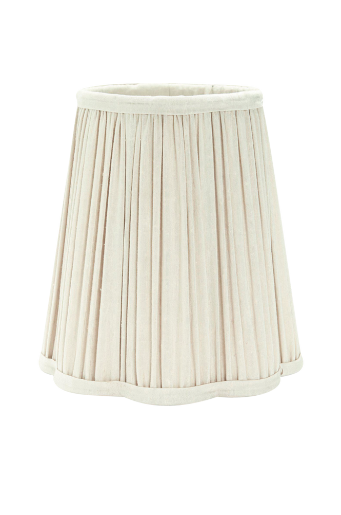 Toppringskärm Siv Plissé 20 cm Ivory