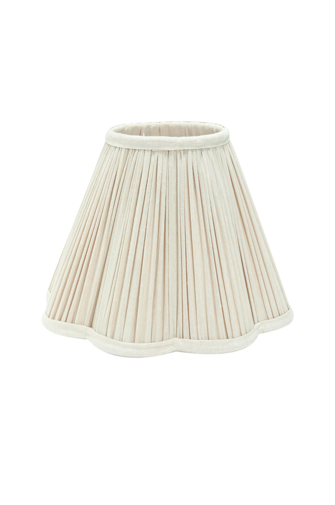 Toppringskärm Siv Plissé 30 cm Ivory