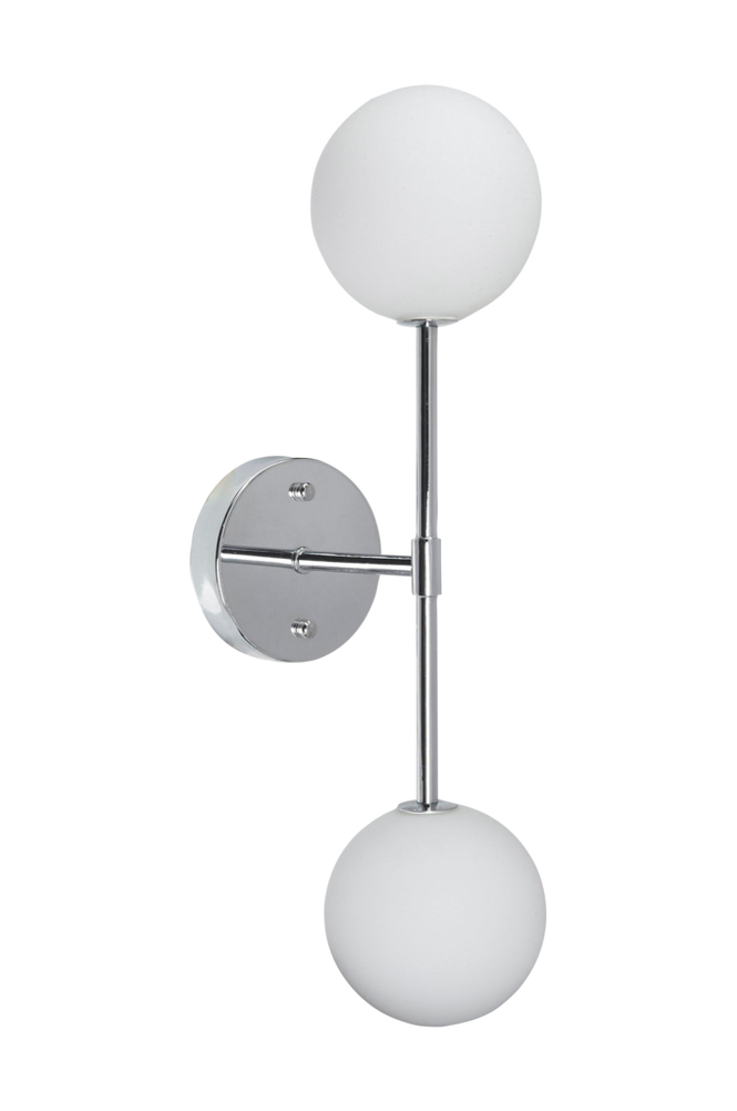 Vägglampa Sigma 49 cm Krom opal