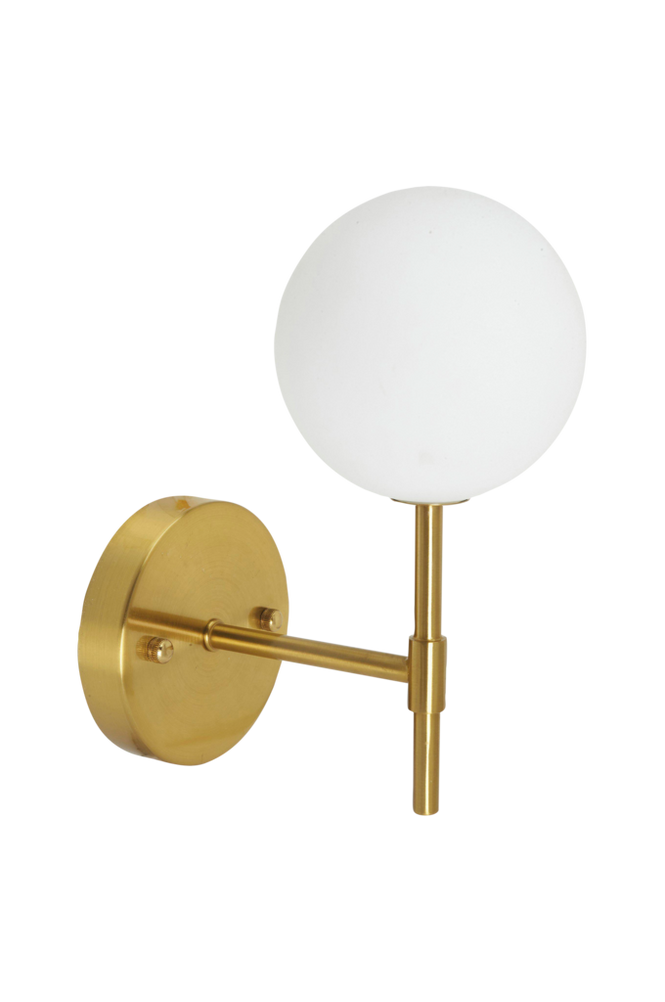 Vägglampa Sigma 25 cm Guld opal