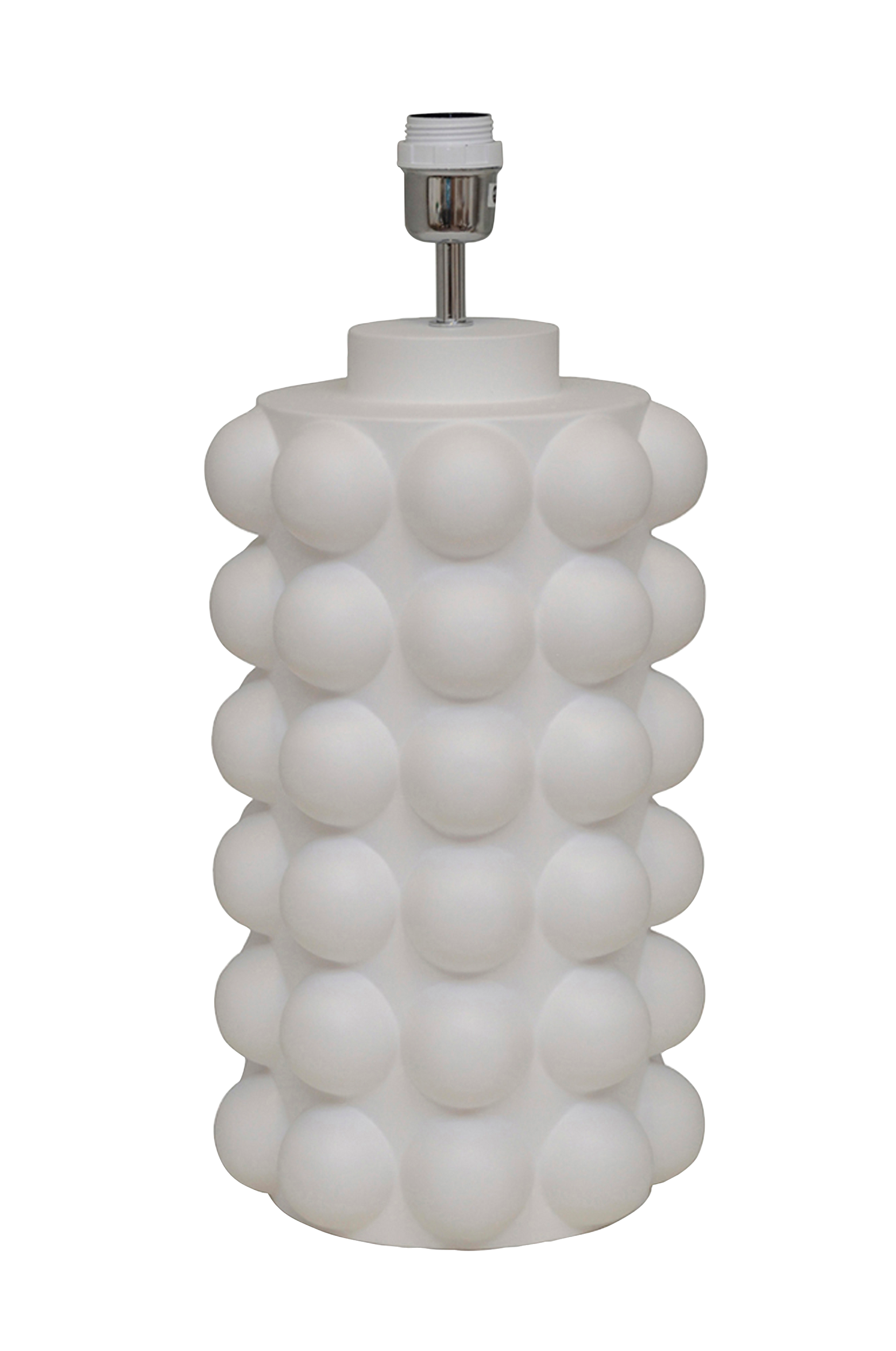 Hallbergs - Lampfot Bubbels L - Vit