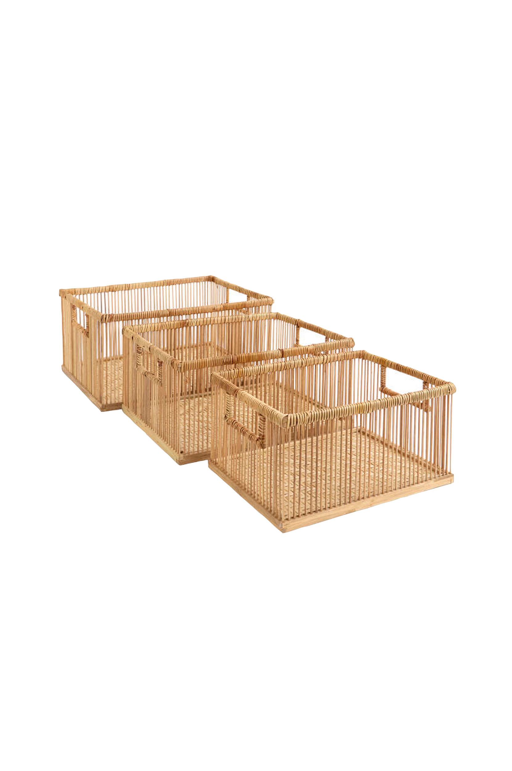 Holmen - Korg Lexus, set om 3 - Natur