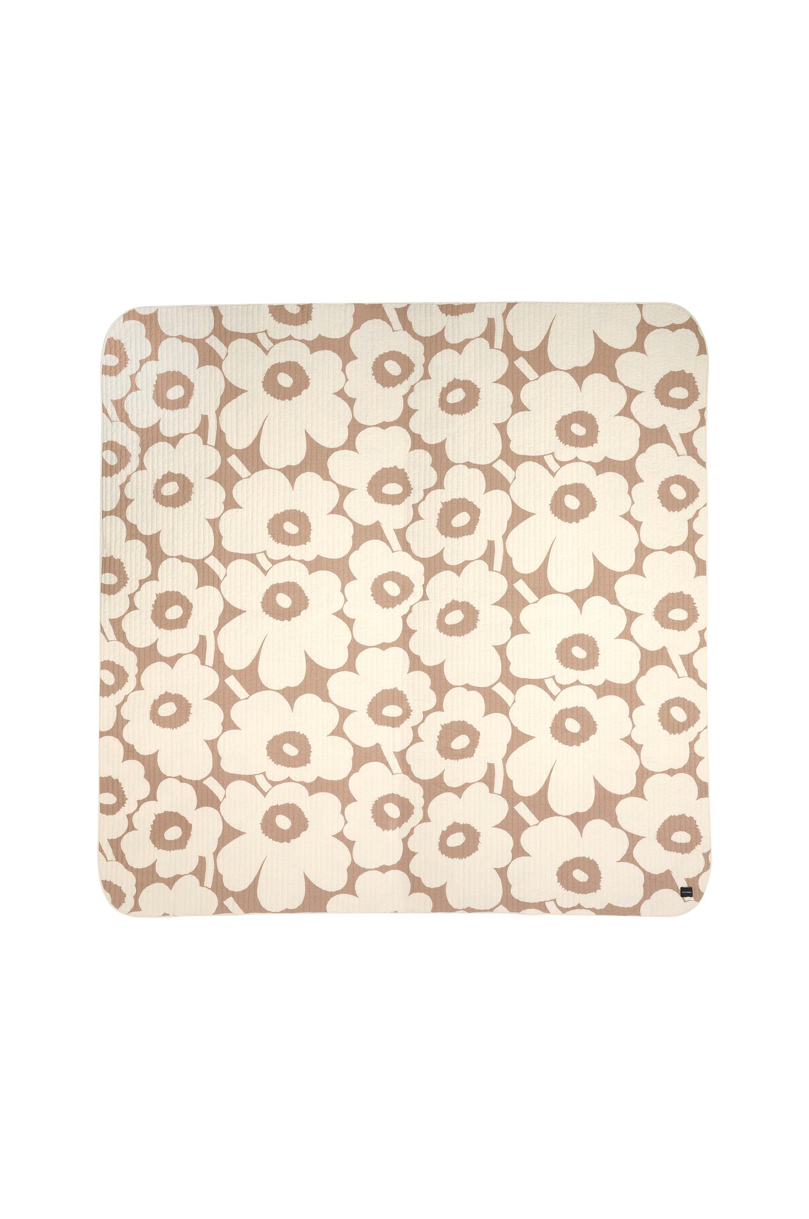Marimekko - Sängöverkast Unikko 260x260 cm - Beige - 260X260