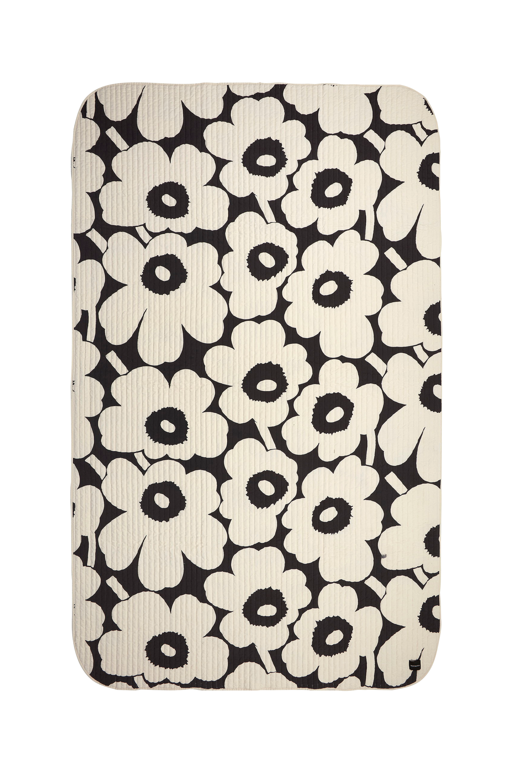 Marimekko - Sängöverkast Unikko 160x260 cm - Svart - 160X260