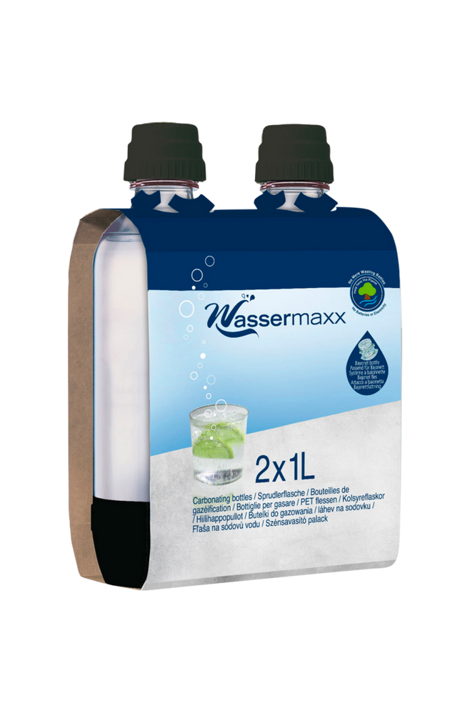 Sodastream 2 x 1L Wassermaxx bottles