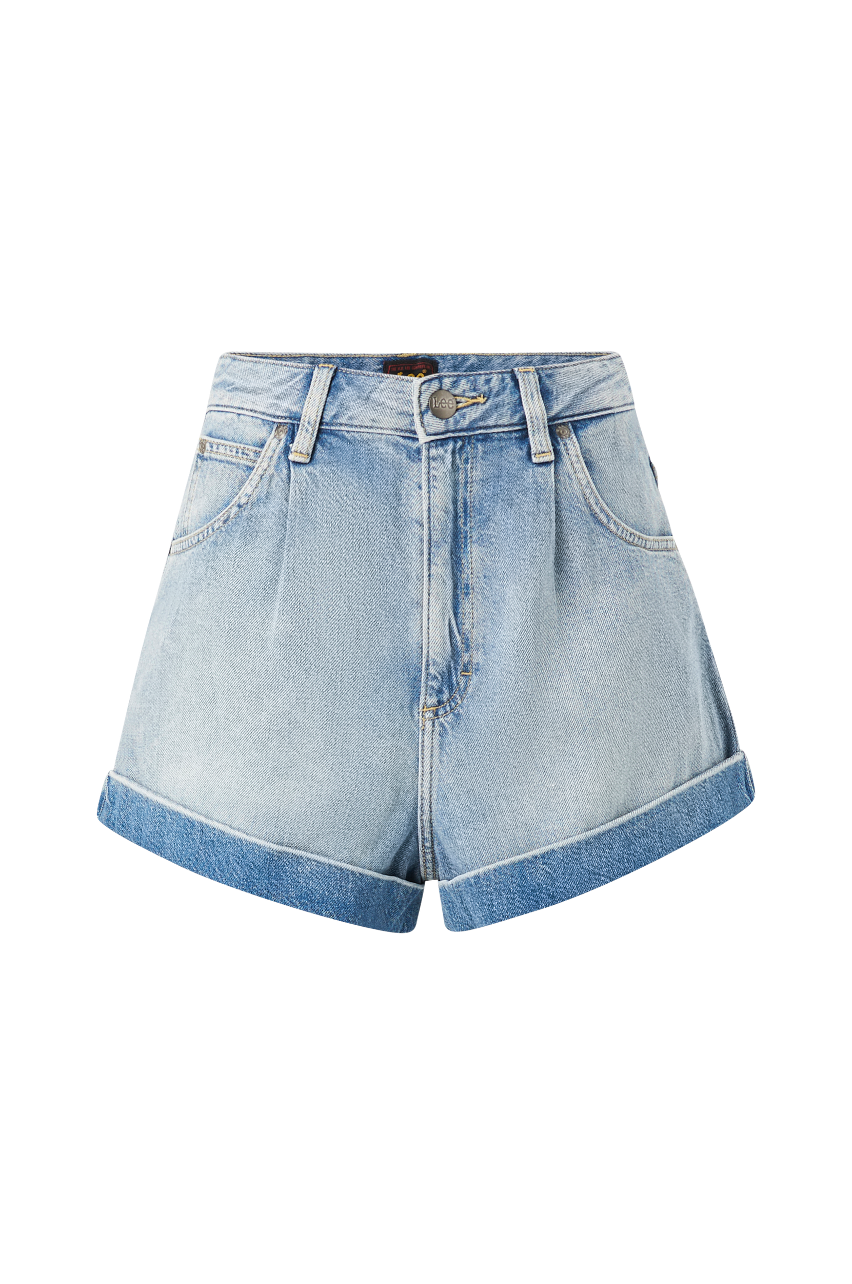 Lee - Jeansshorts Pleated Short - Blå - W25