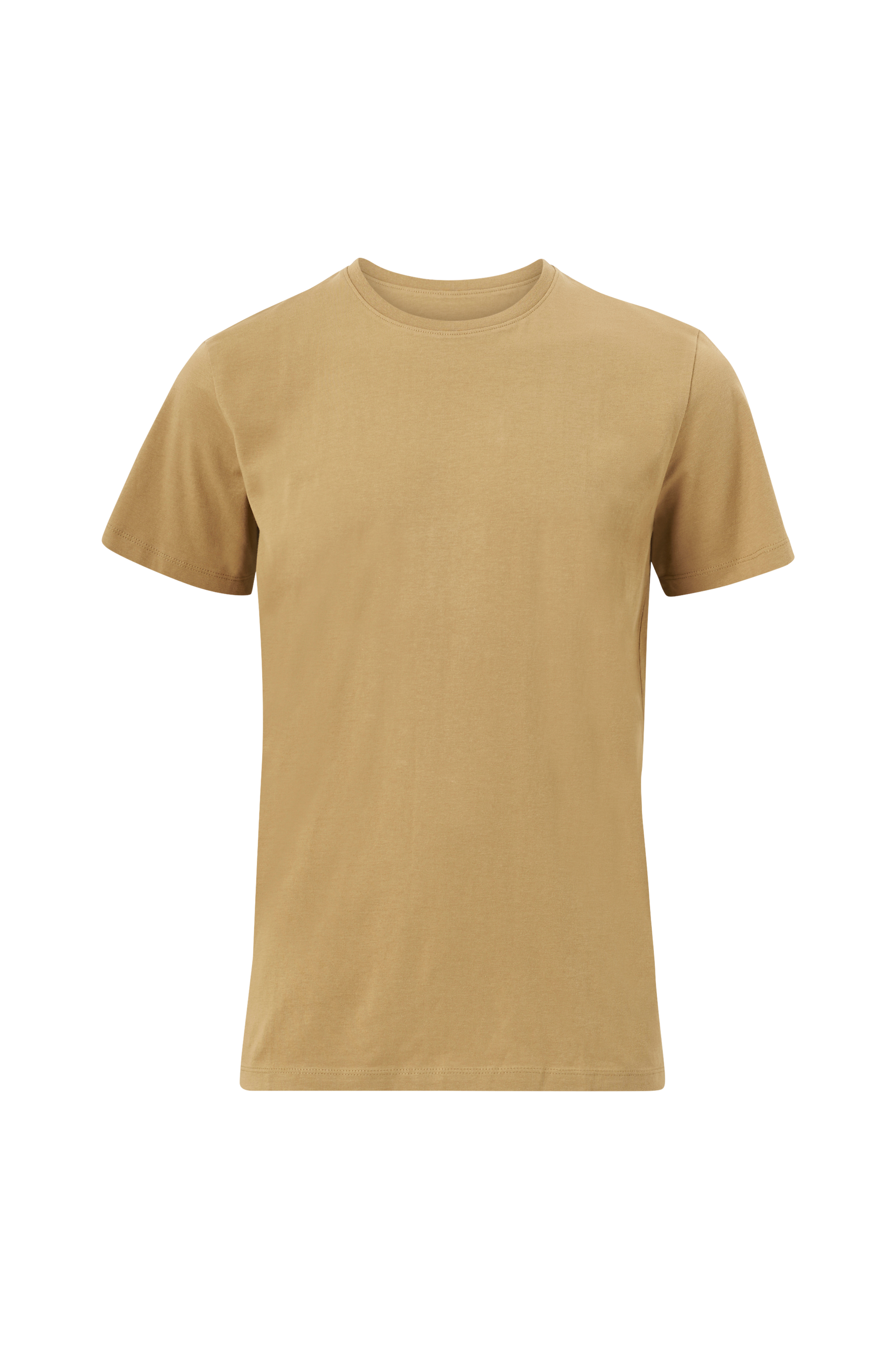 Selected HOMME - T-skjorte slhAspen SS O-neck Tee - Brun - 2XL