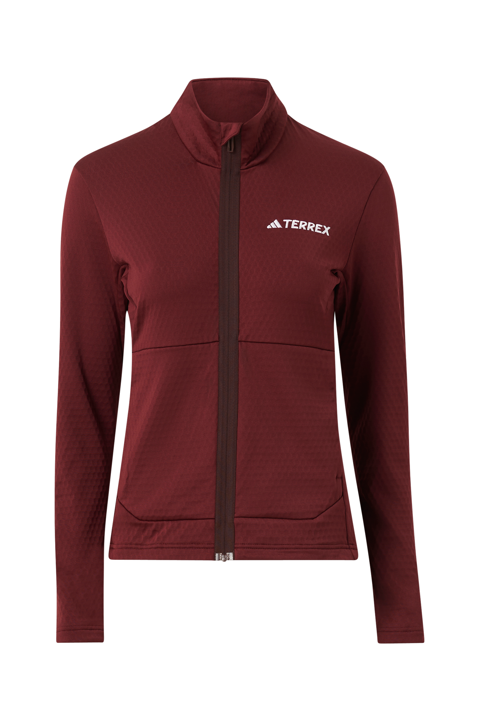 adidas Sport Performance - Träningströja Terrex Multi Full-Zip Fleece Jacket - Röd - 42/44
