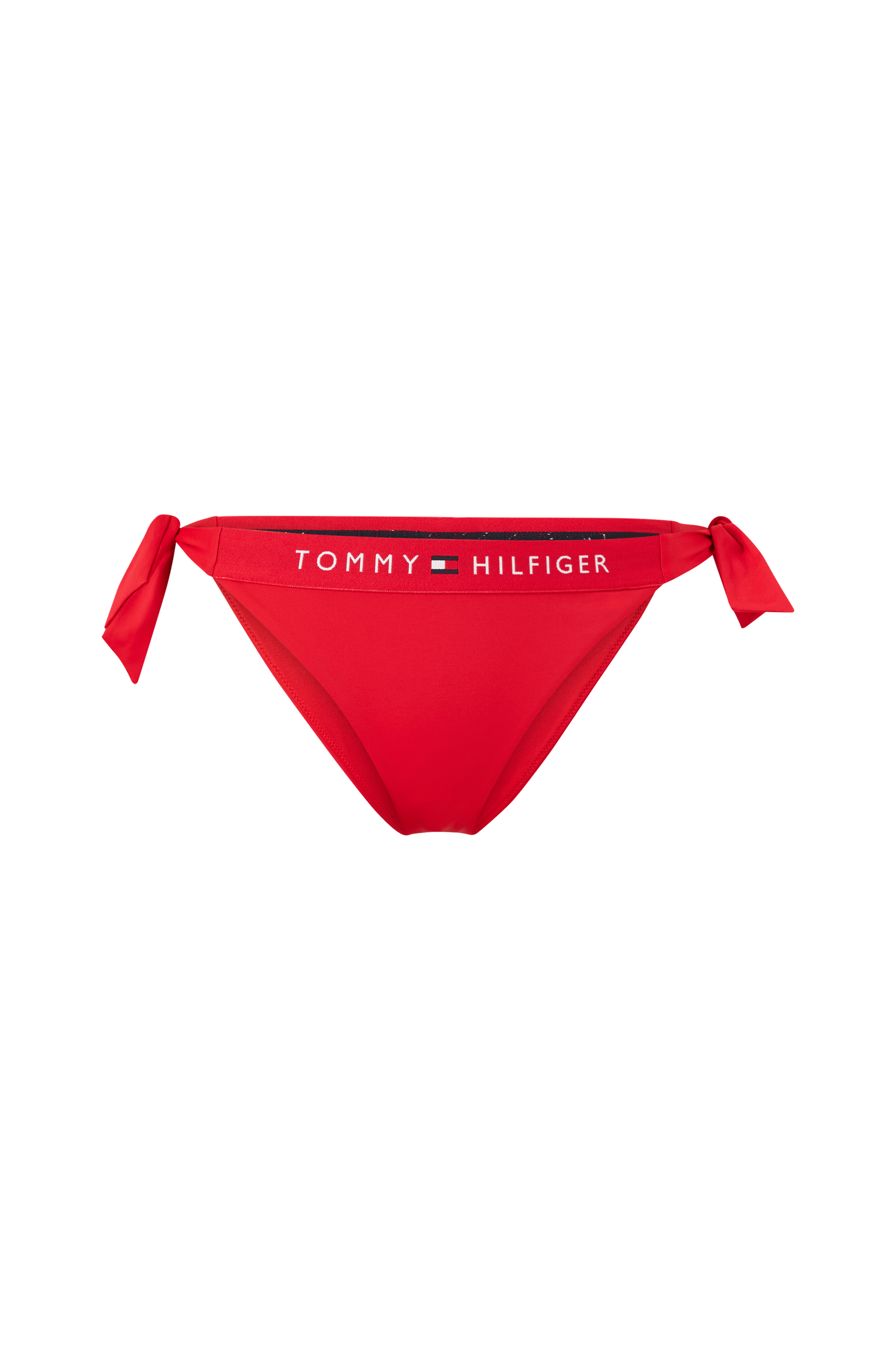 Tommy Hilfiger - Bikinitruser Side Tie Cheeky Bikini - Rød - 38