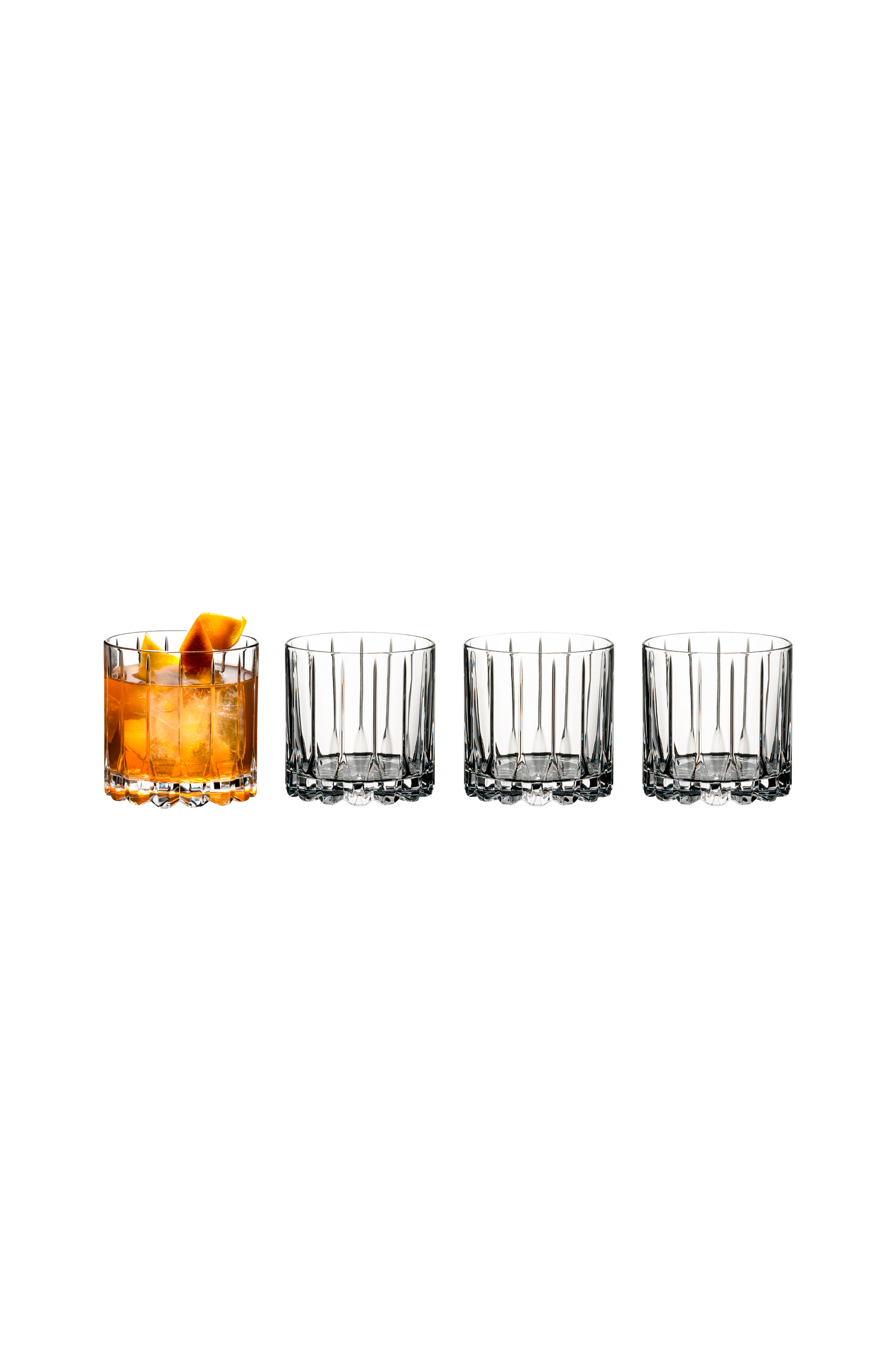 Riedel - Whiskyglas Double Rocks 4-pack - Transparent