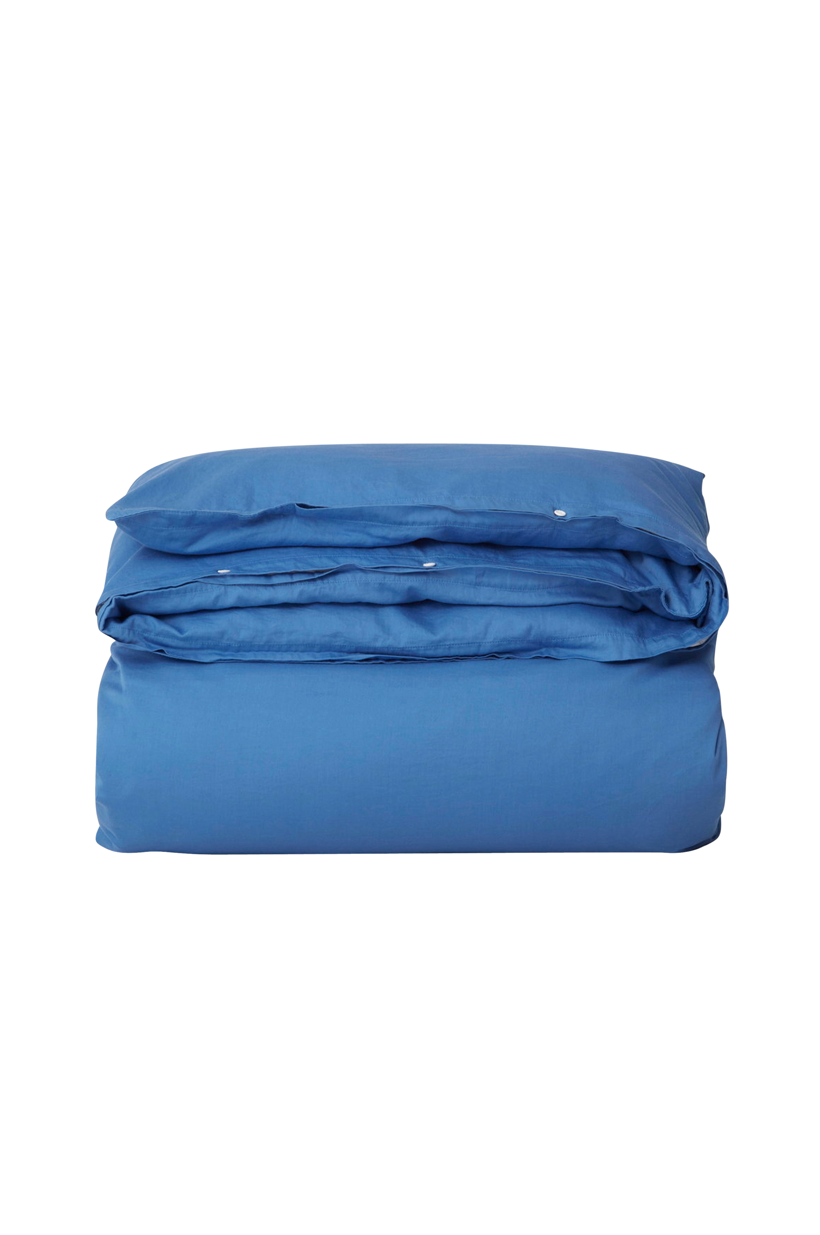 Lexington - Påslakan Washed Cotton Sateen Detail Duvet Cover - Blå - 150X210