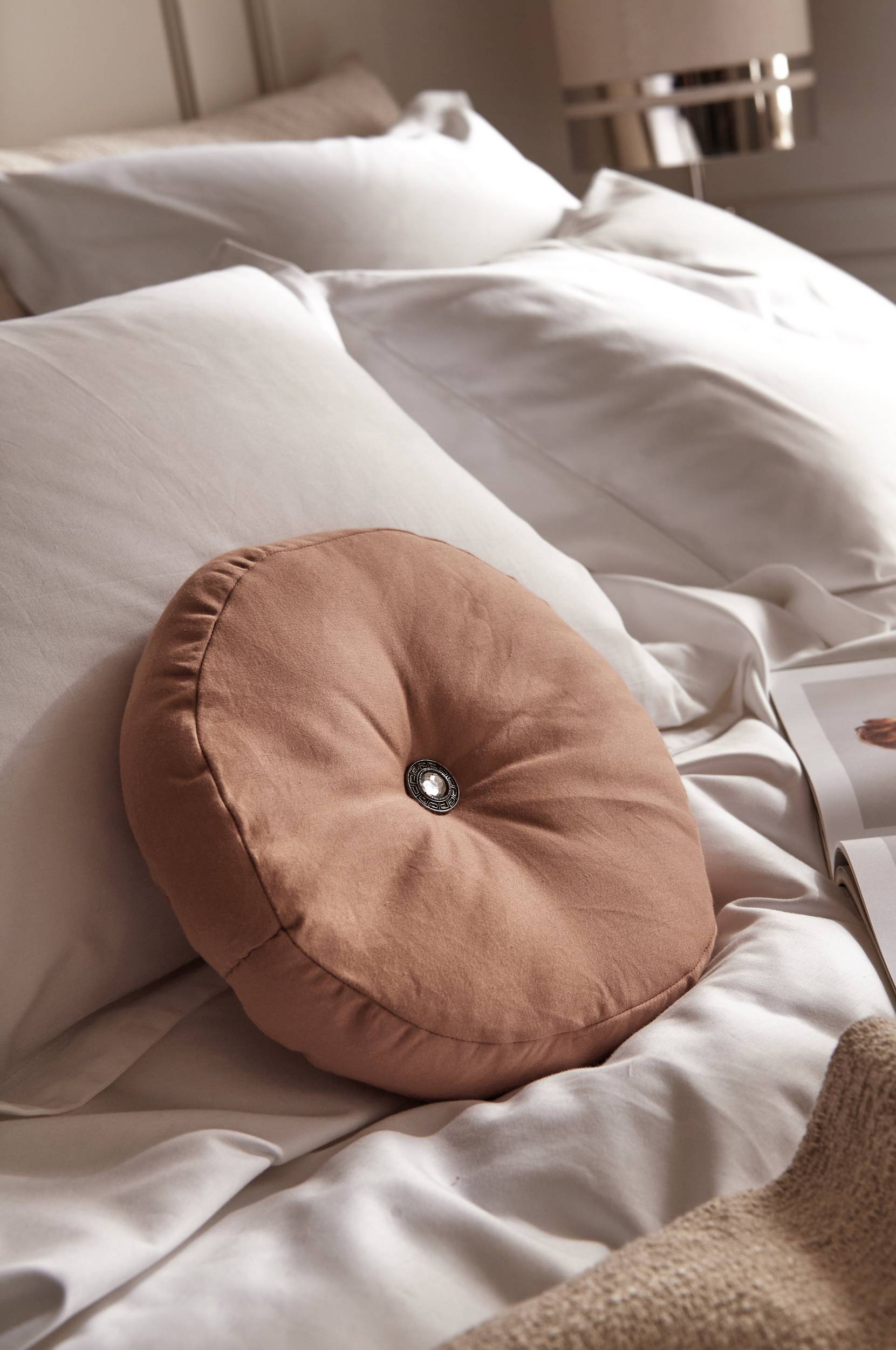Staycation - Kudde Fancy Diamond Cushion - Brun - 25X25