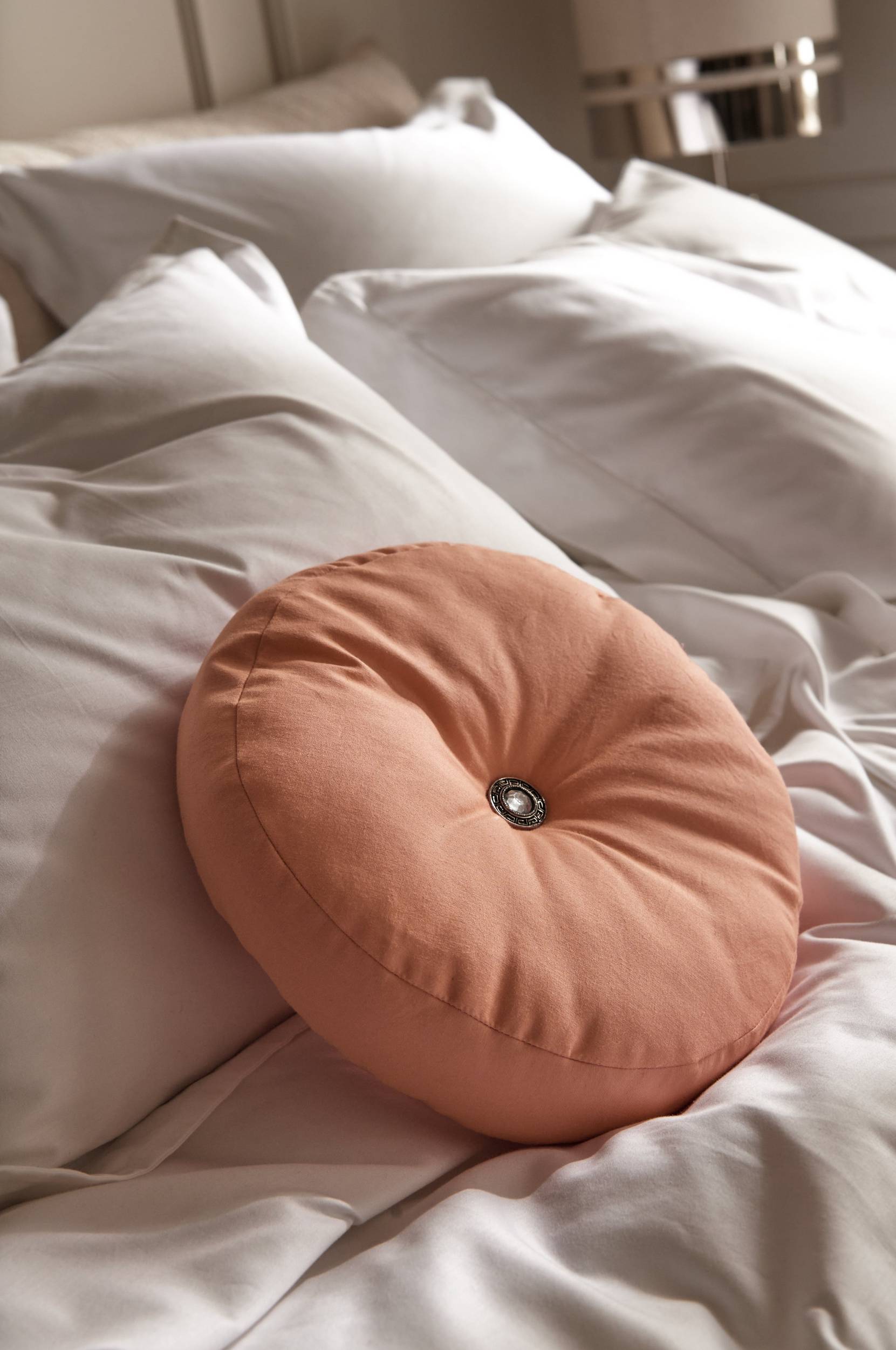 Staycation - Kudde Fancy Diamond Cushion - Orange - 25X25