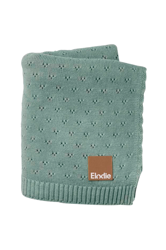 Elodie Details Pointelle Blanket – pebble green