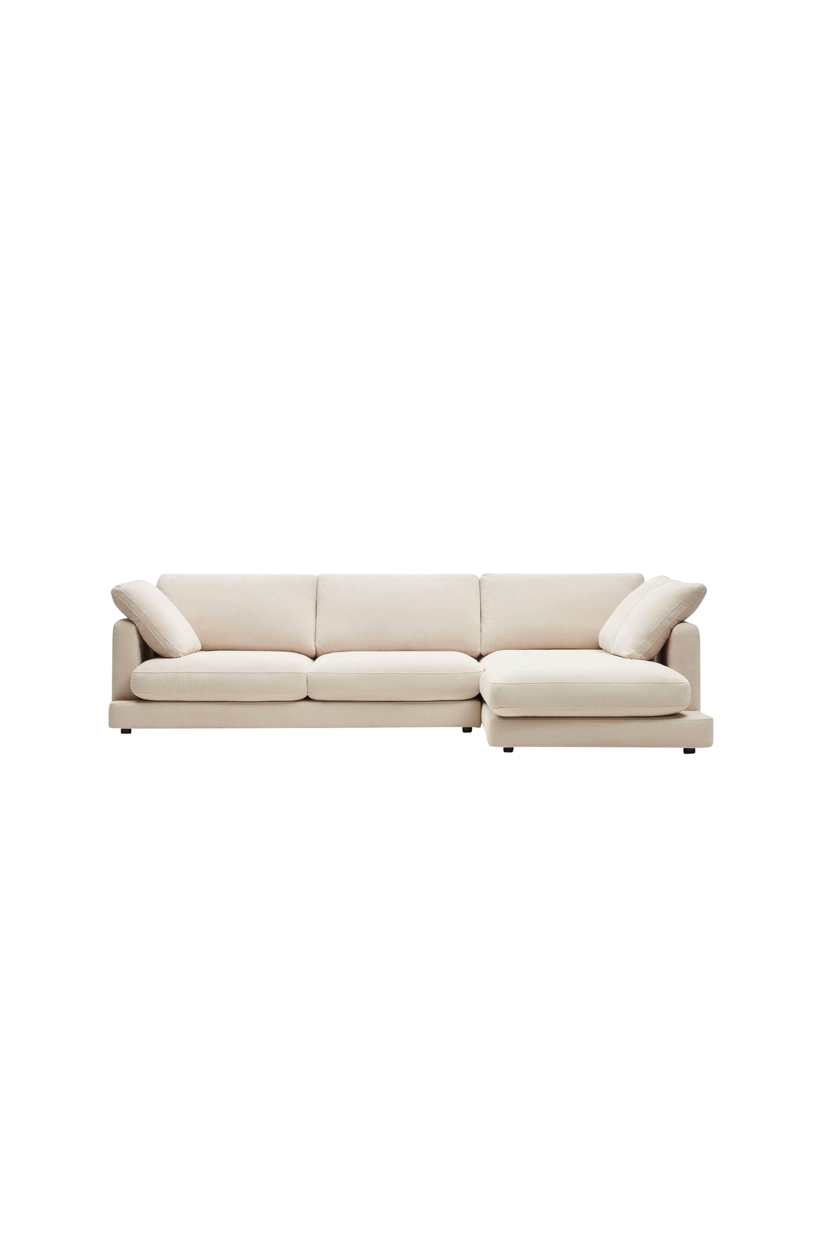 Kave Home - Sofa Gala, 4-seter høyre - Beige