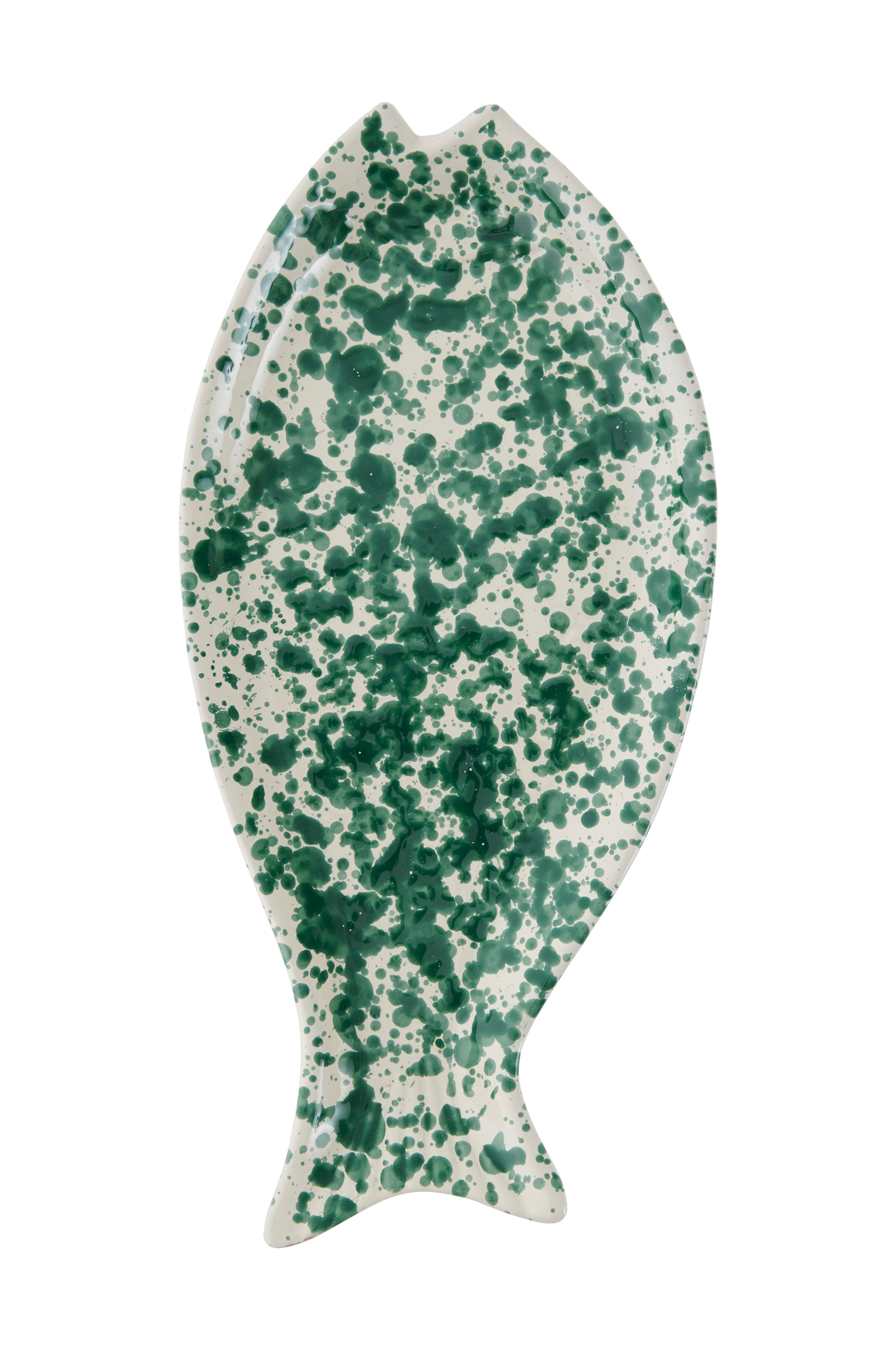 Fratelli Coli - Fisktallrik Spruzzi 33 cm - Grön
