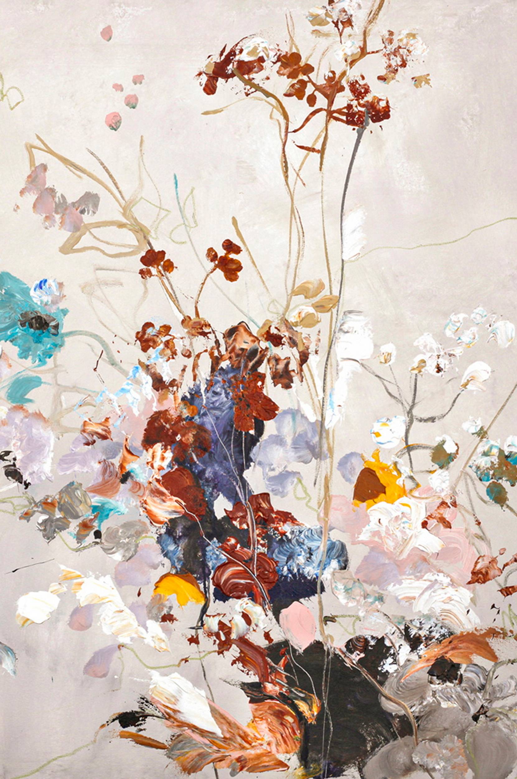 Malerifabrikken - Tavla Abstract flower 3 - Multi - 90X120