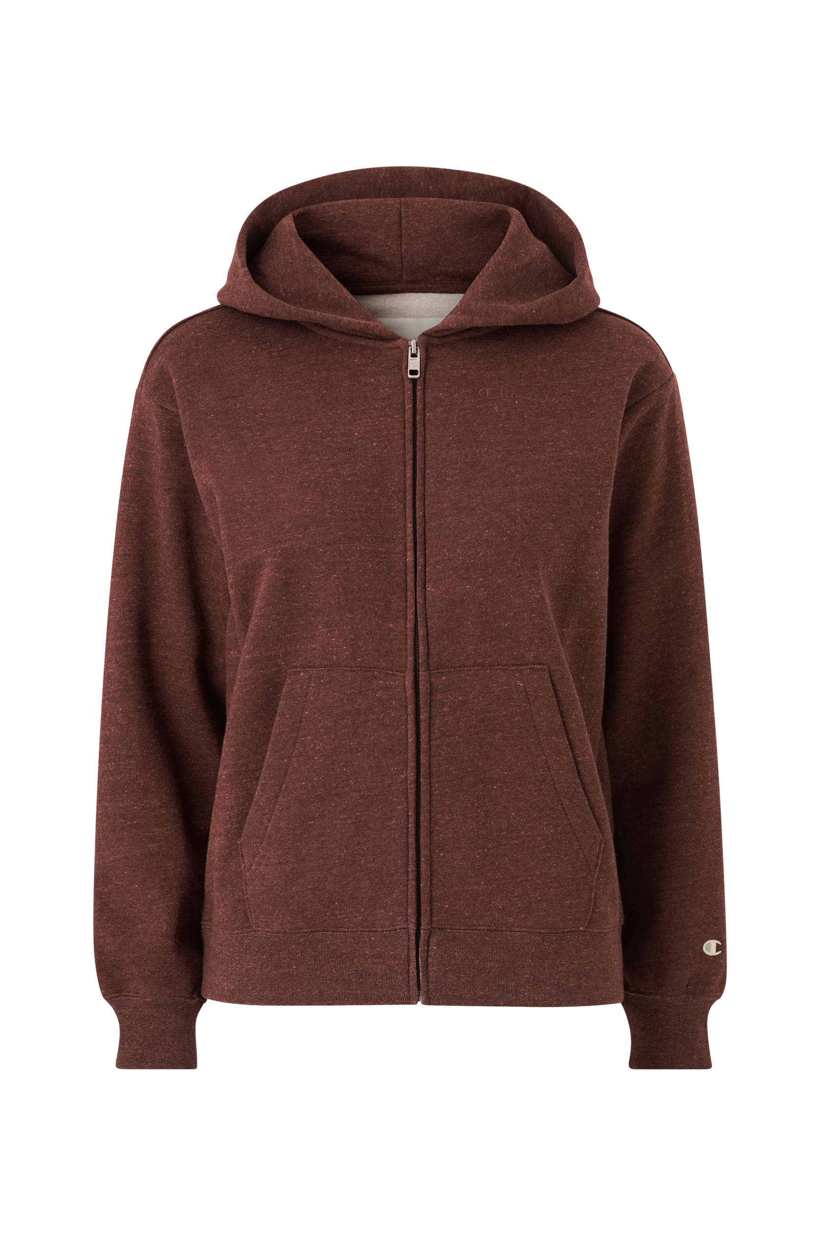 Champion - Hettegenser Hooded Full Zip Sweatshirt - Brun - 36