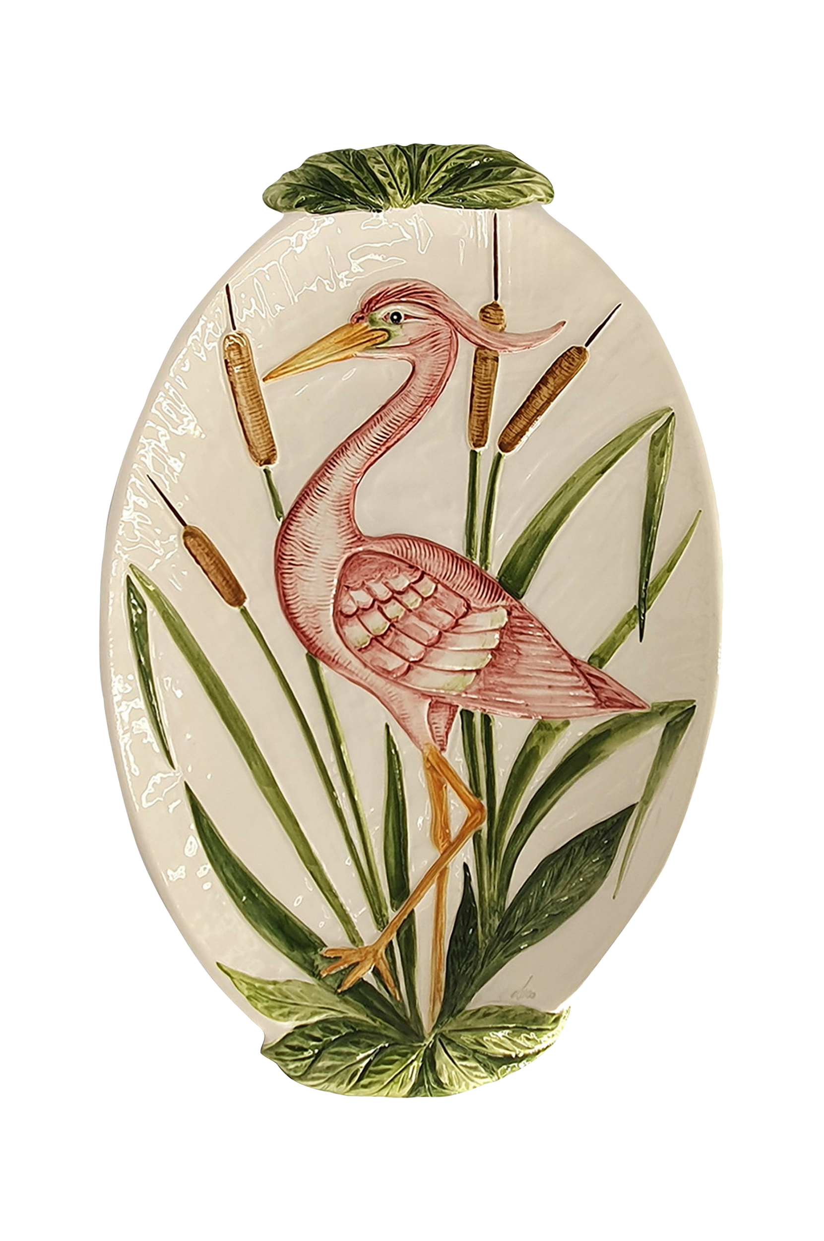 Les Ottomans - Fat Florilège handmålat, Stork - Multi