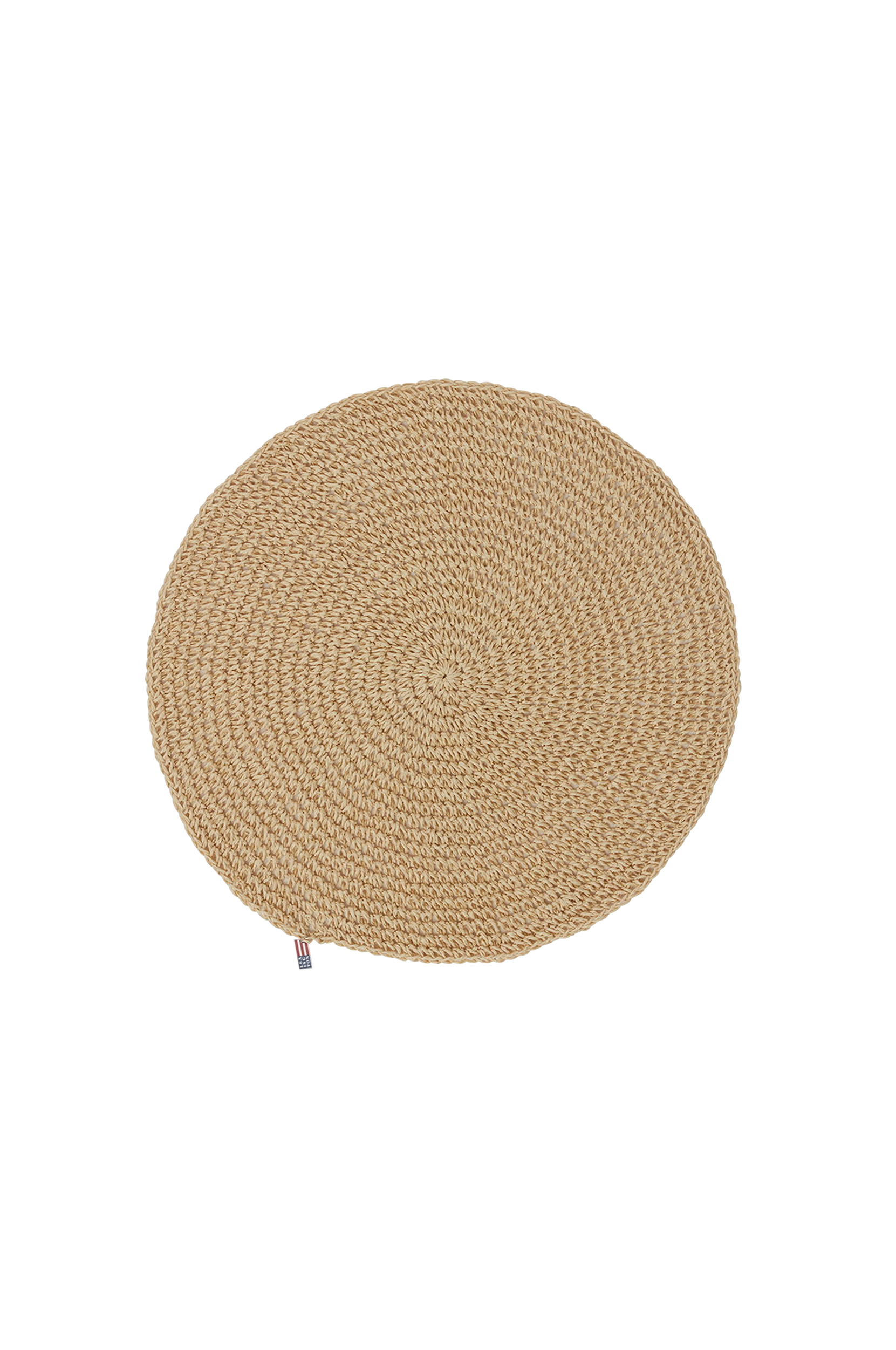 Lexington - Bordstablett Round Recycled Paper Straw Placemat Ø 38 cm - Beige