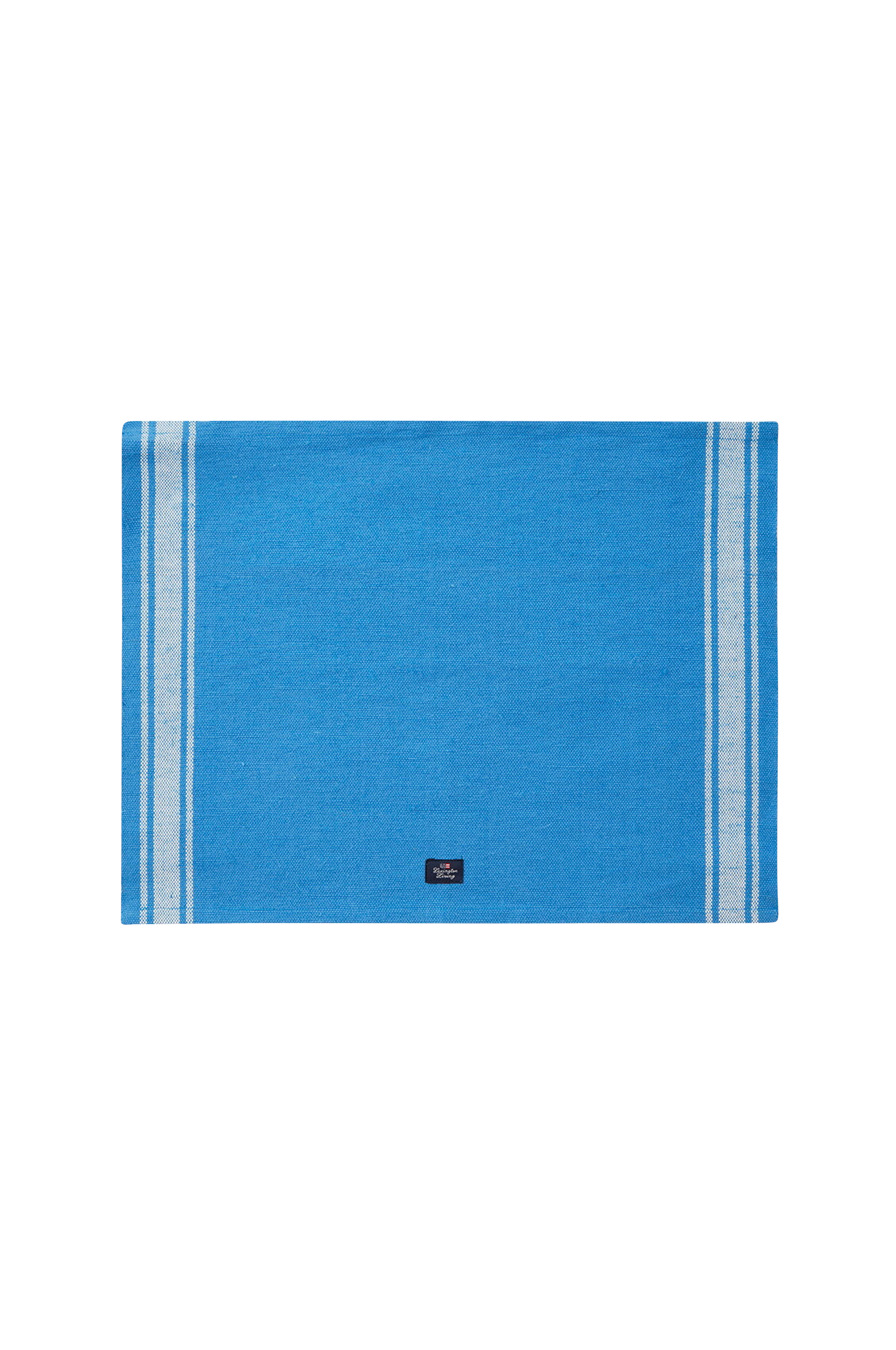 Lexington - Bordstablett Cotton Jute Placemat with Side Stripes - Blå - 40X50