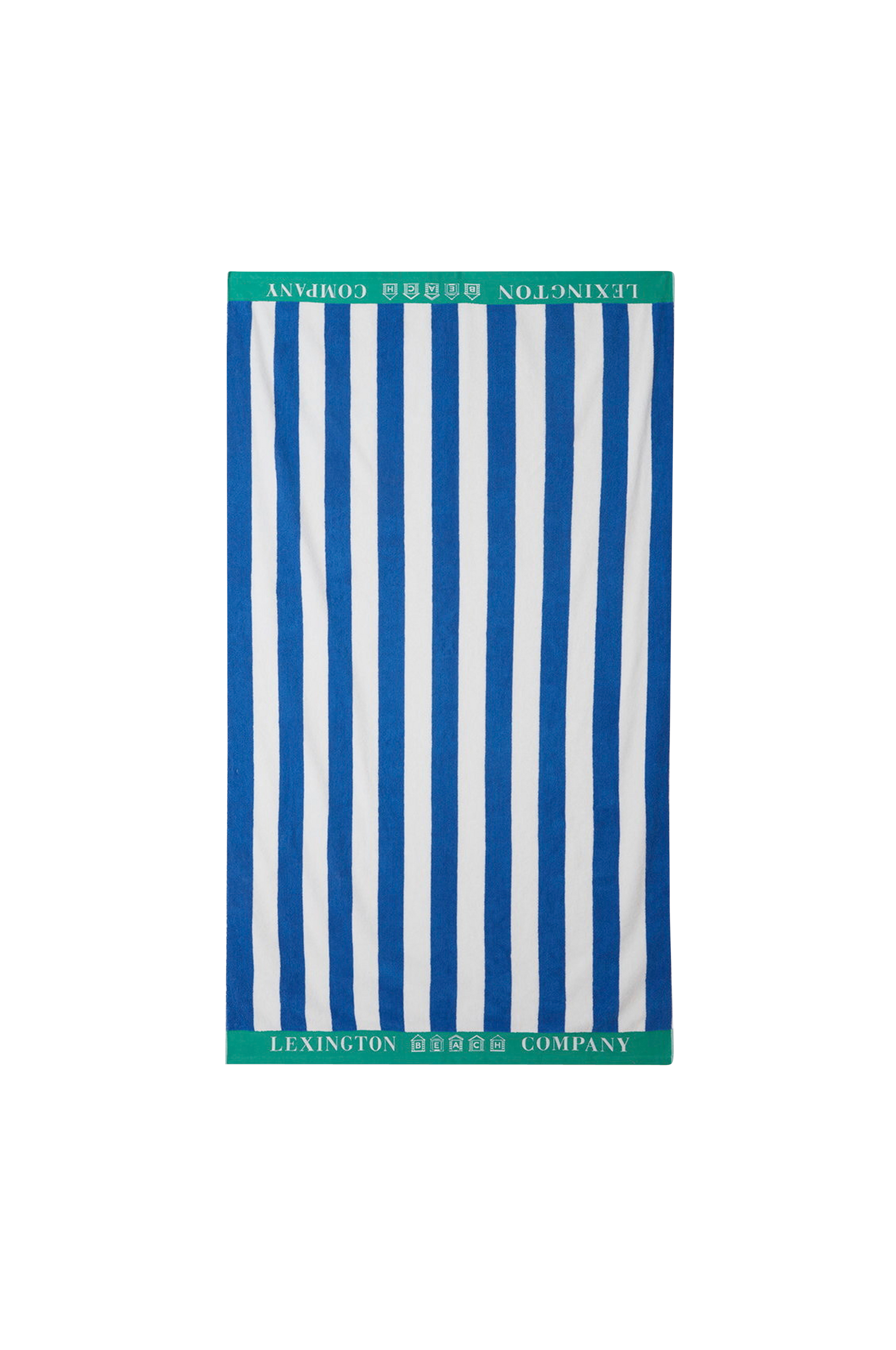 Lexington - Strandhandduk Striped Cotton Terry Beach Towel - Blå - 100X180