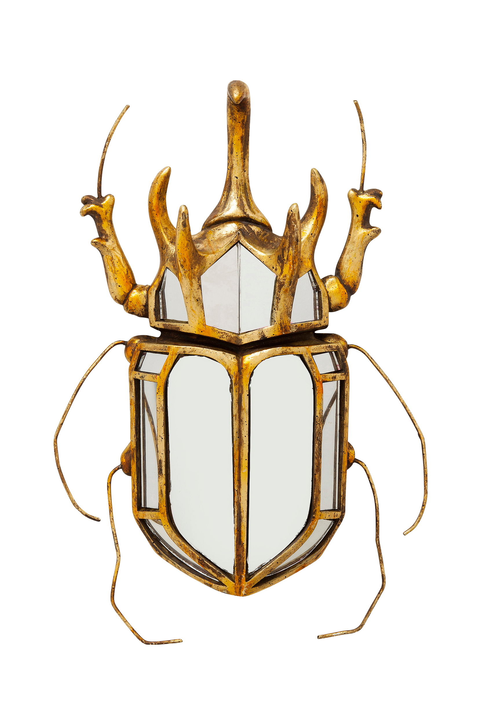 KARE Design - Väggdekor spegel Beetle - Guld
