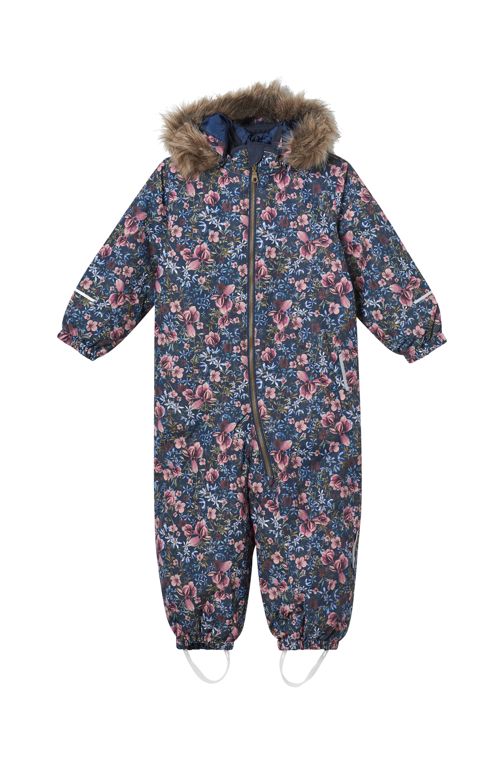 Name it - Vinteroverall nmfSnow10 Suit Melody Flower - Blå - 86