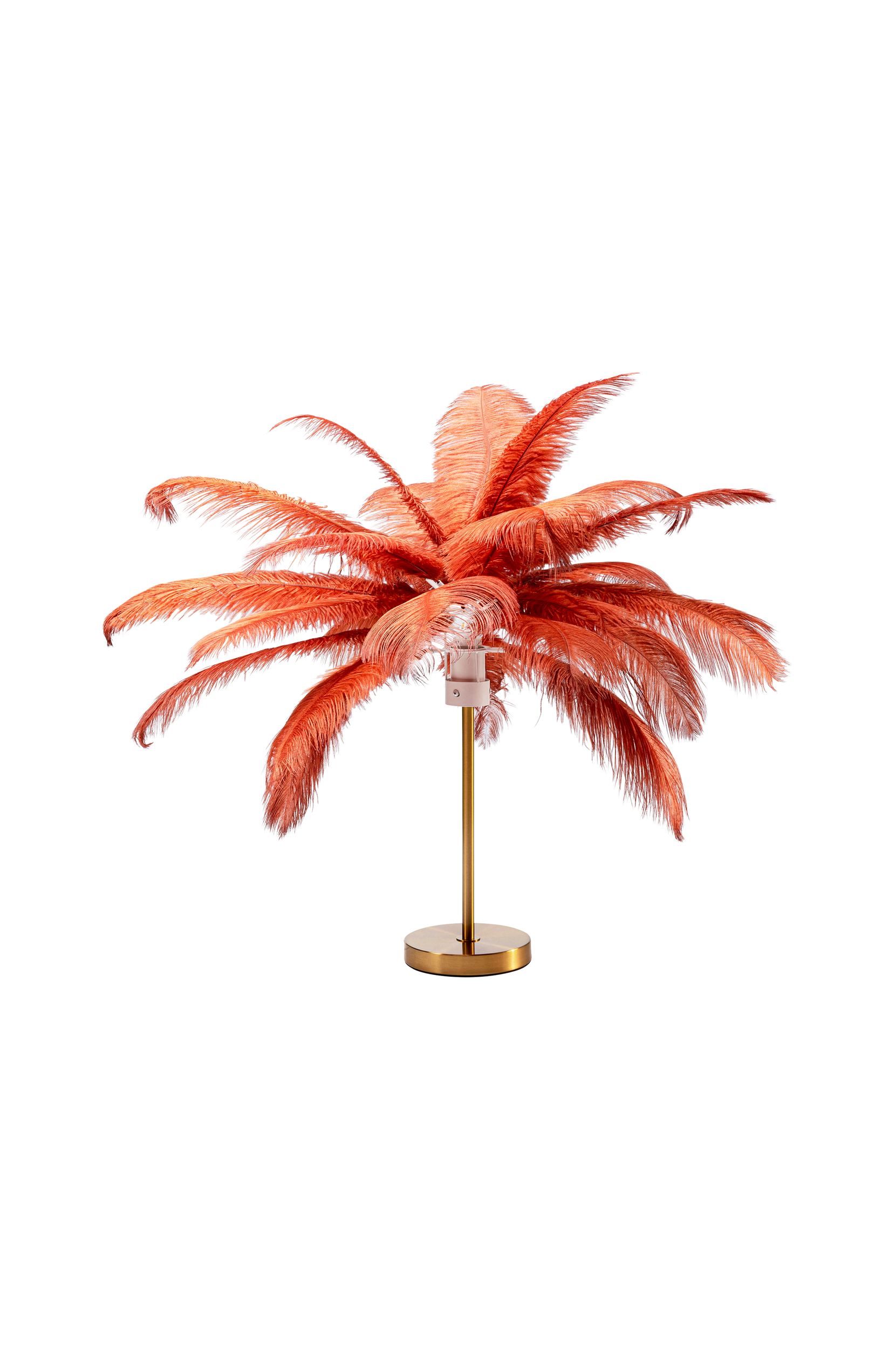 KARE Design - Bordslampa Feather Palm - Röd
