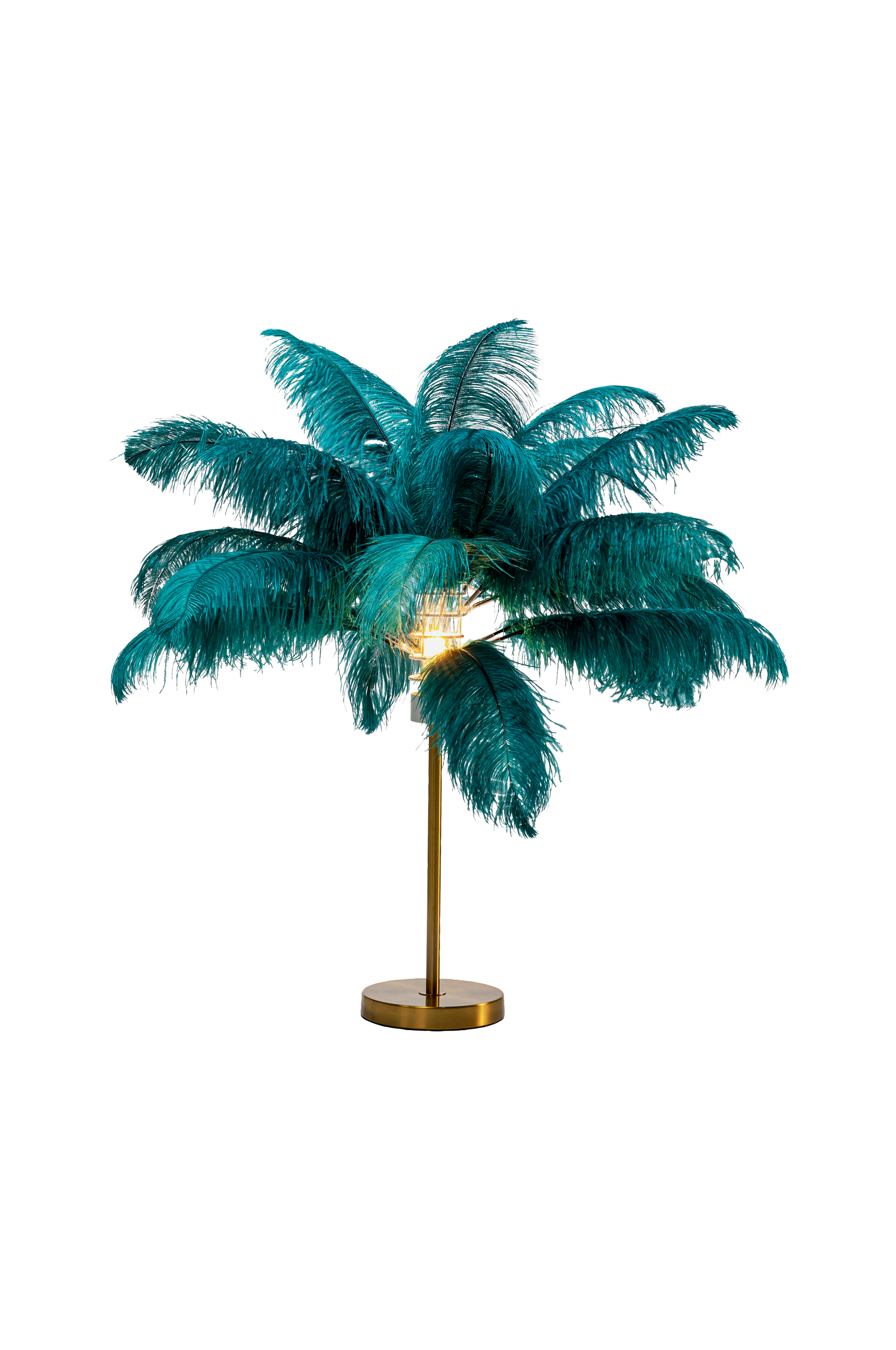 KARE Design - Bordslampa Feather Palm - Grön