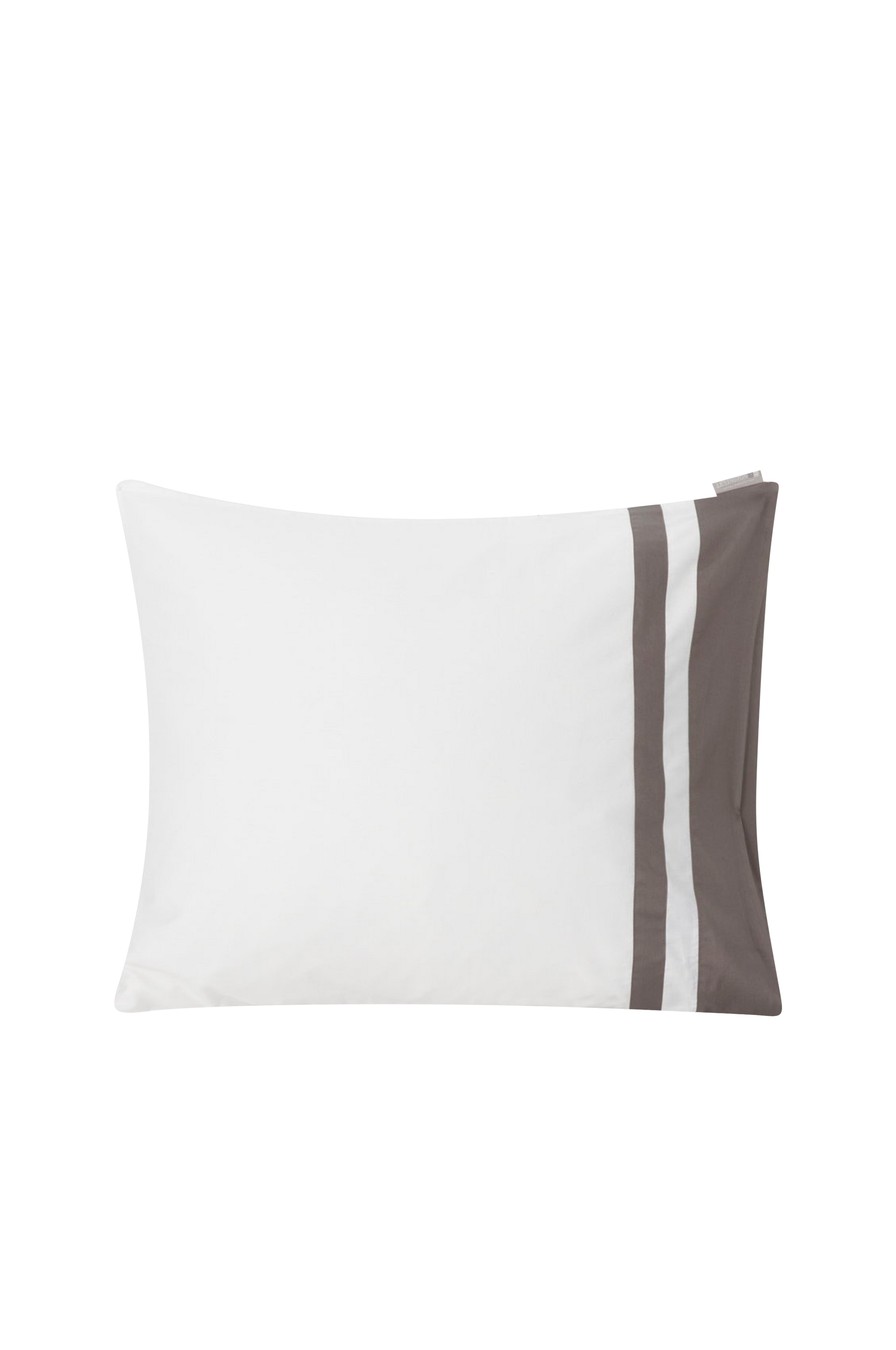 Lexington - Örngott Hotel Sateen Contrast Pillowcase - Vit - 50X60