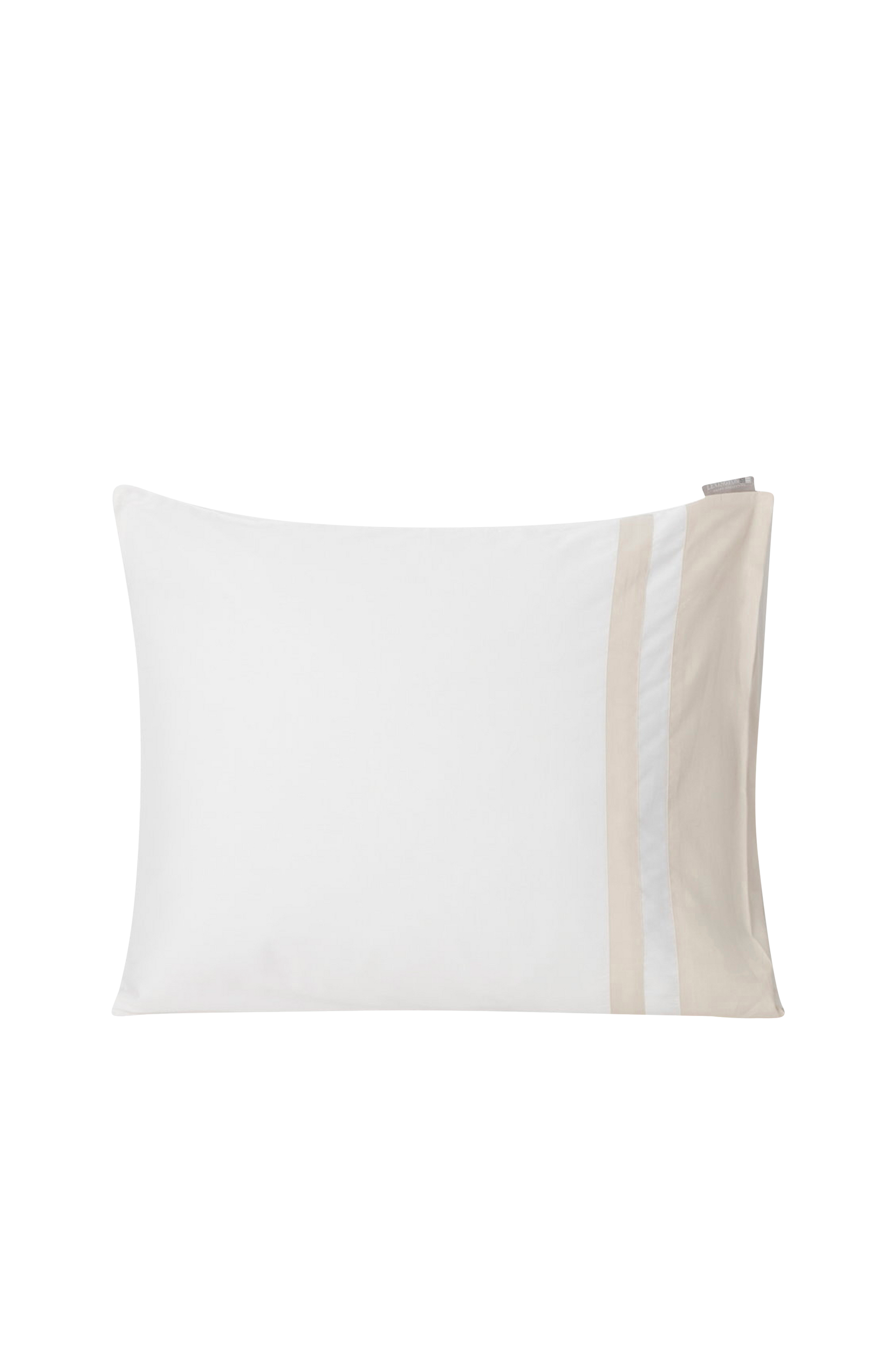 Lexington - Örngott Hotel Sateen Contrast Pillowcase - Vit - 50X60