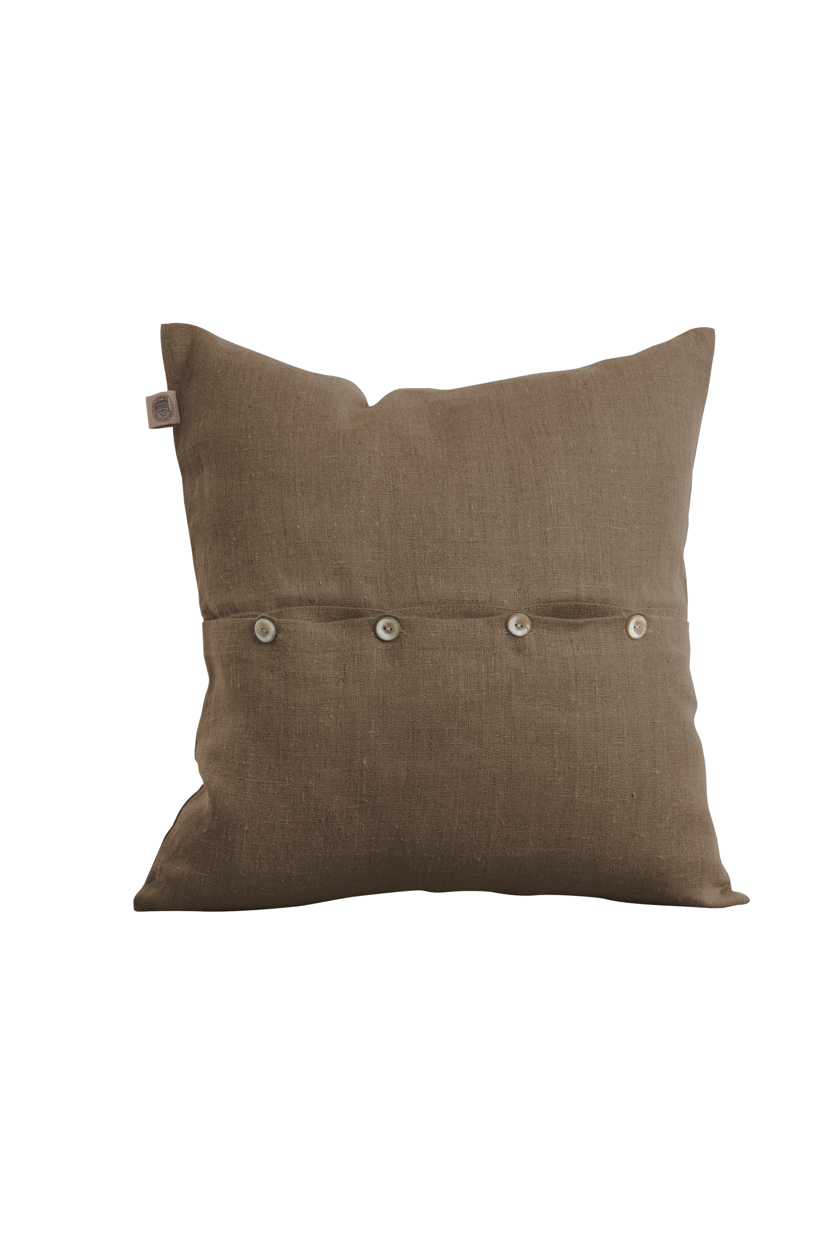 Lovely Linen - Kuddfodral Classic - Brun - 50X50